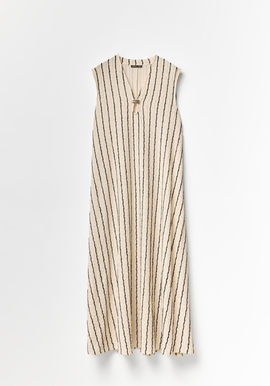 Textured Ornament Dress - White Print