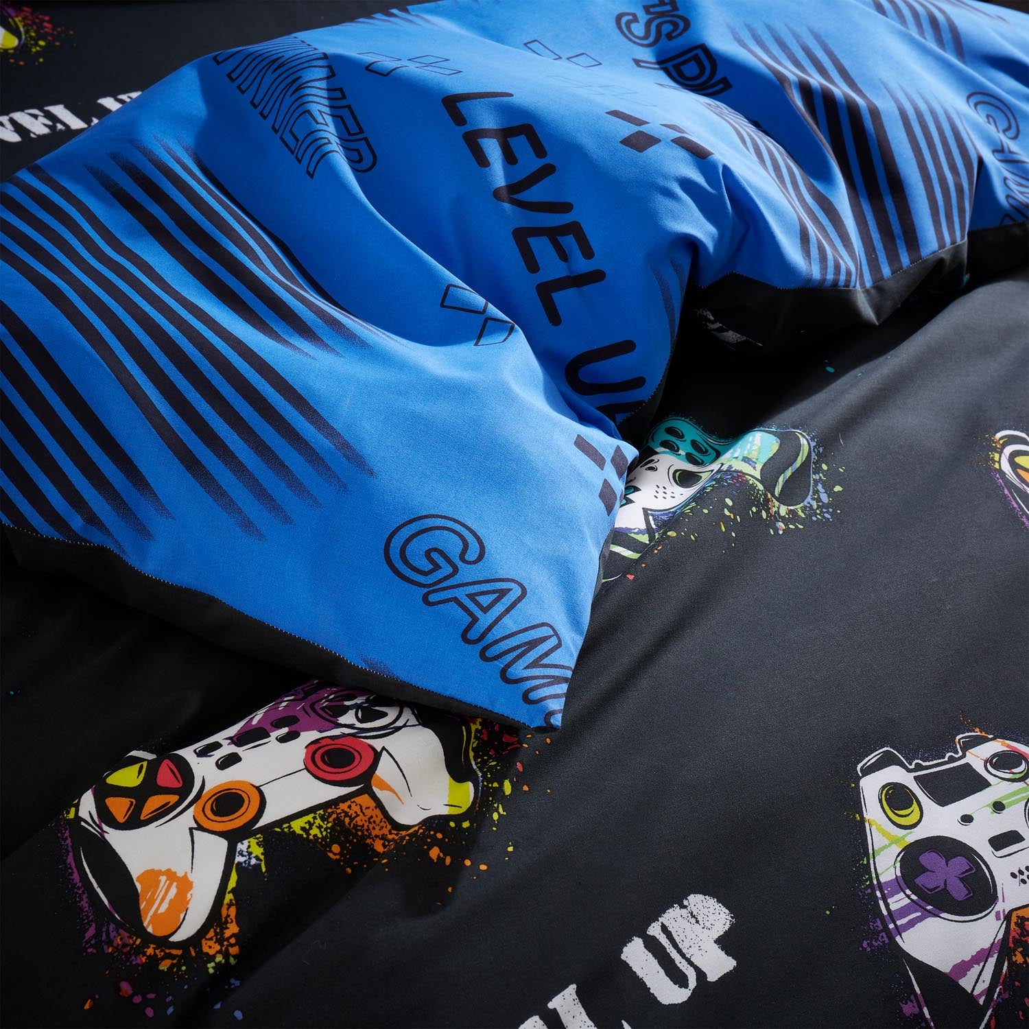 The Home Collection Kids Gamer Reversible Duvet Cover Set 4 Shaws Department Stores