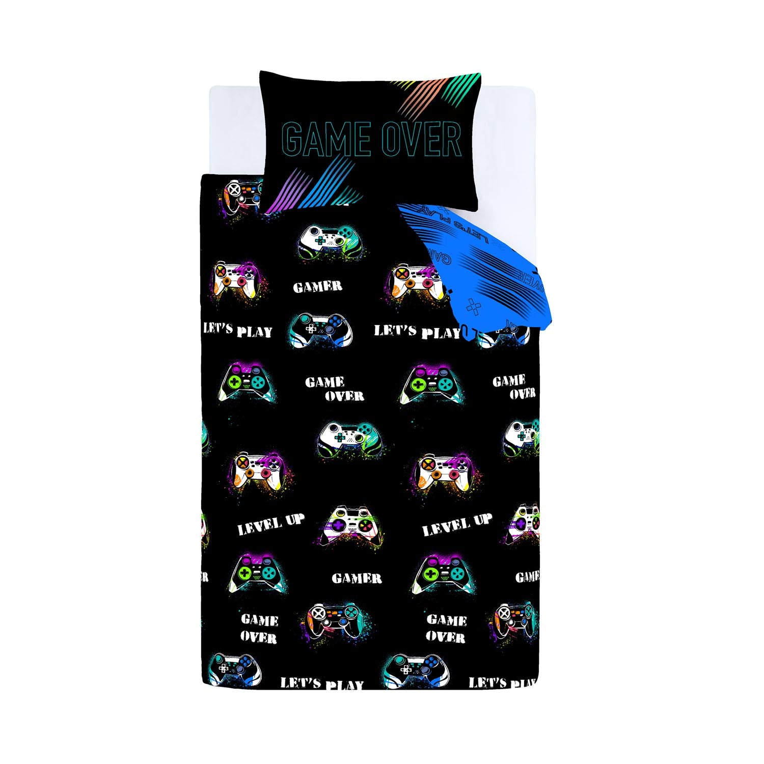 The Home Collection Kids Gamer Reversible Duvet Cover Set 5 Shaws Department Stores