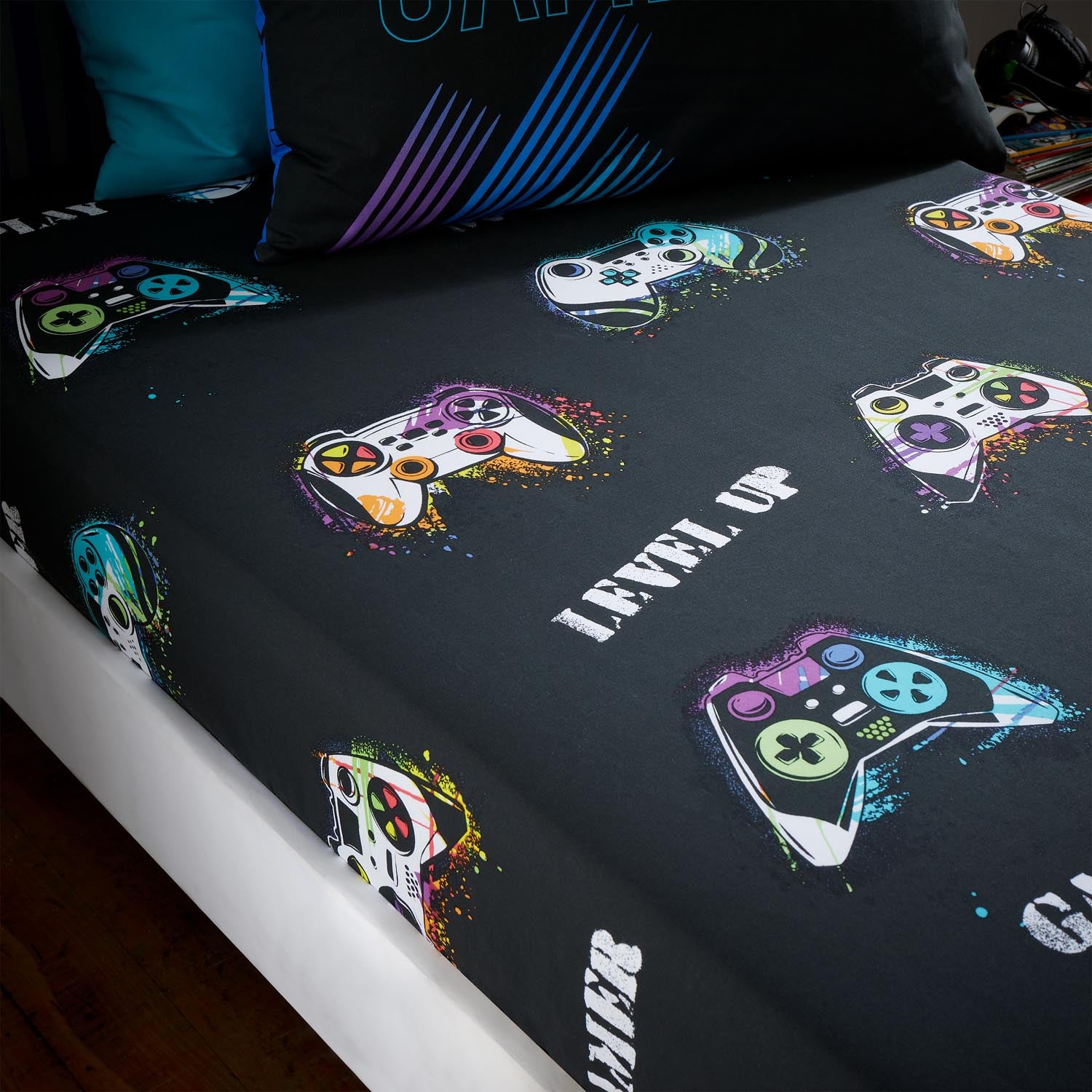 The Home Collection Kids Gamer Fitted Sheet 1 Shaws Department Stores