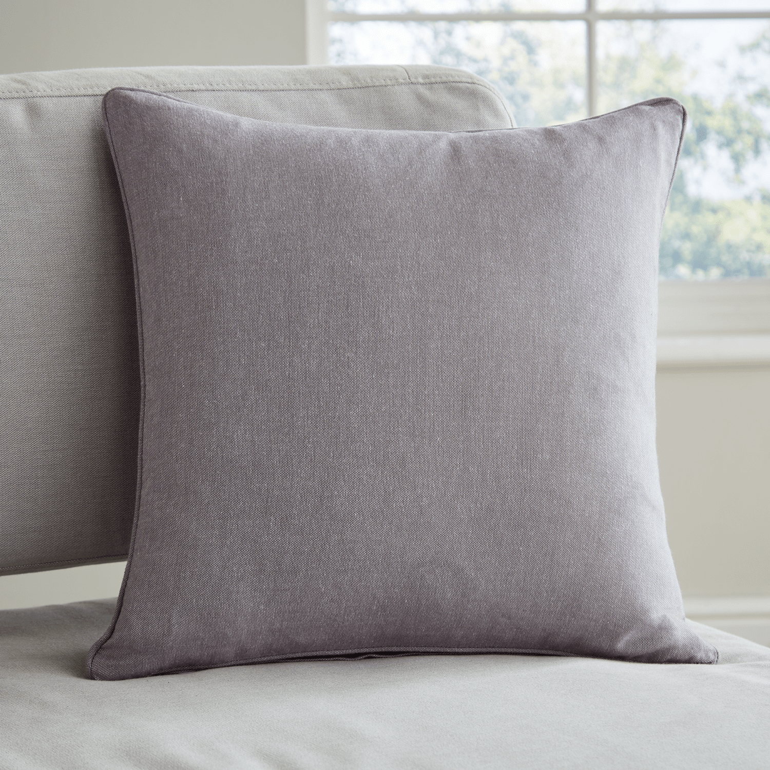 Chambray sales pillow cover
