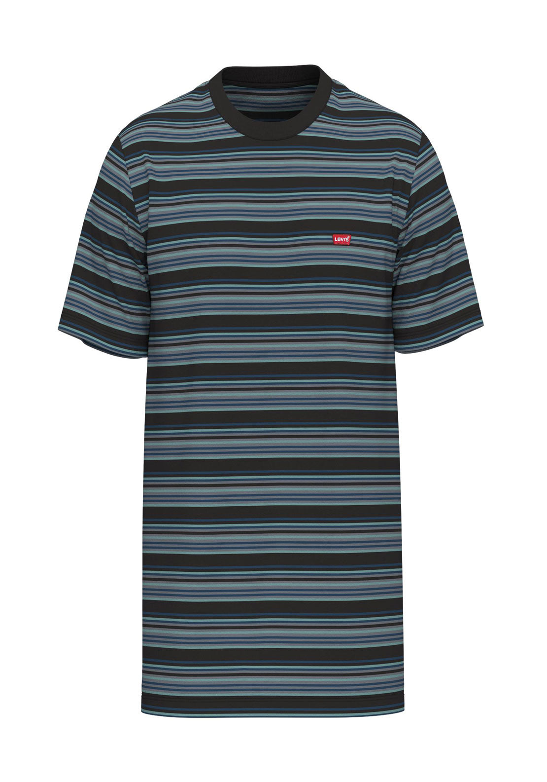 Levis Short Sleeve Original Housemark Tee Rings Stripe Meteorit - Blue 1 Shaws Department Stores