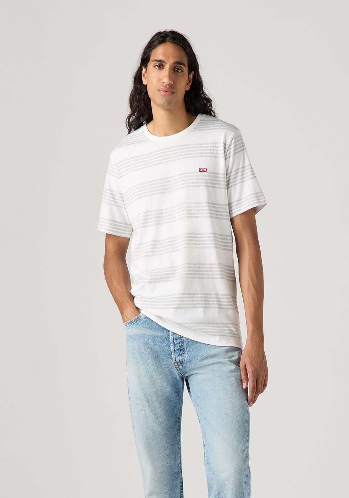 Levis Original Housemark Tee - Baste Stripe Bright 4 Shaws Department Stores