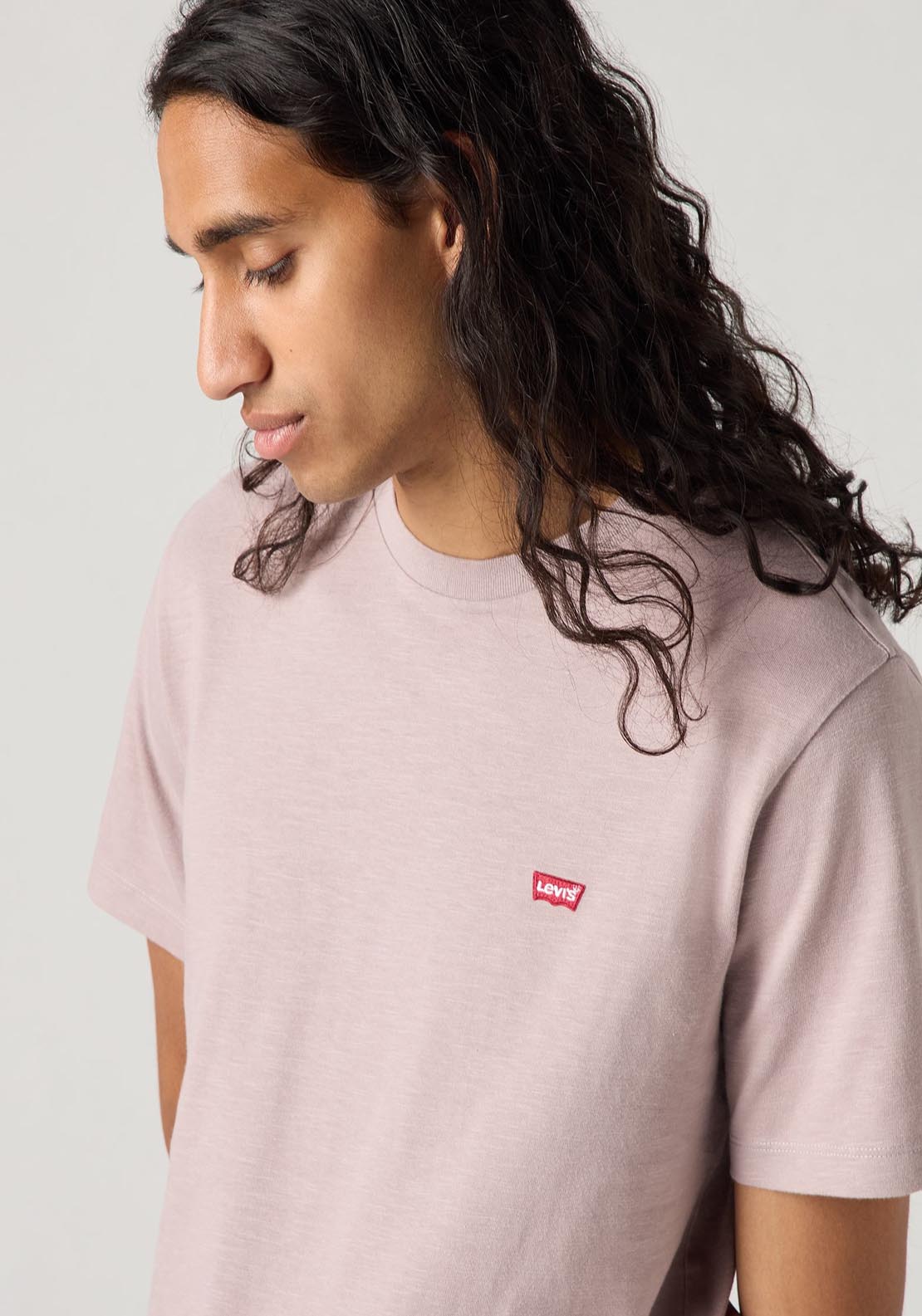 Levis Original Housemark Tee - Purple Dove 4 Shaws Department Stores