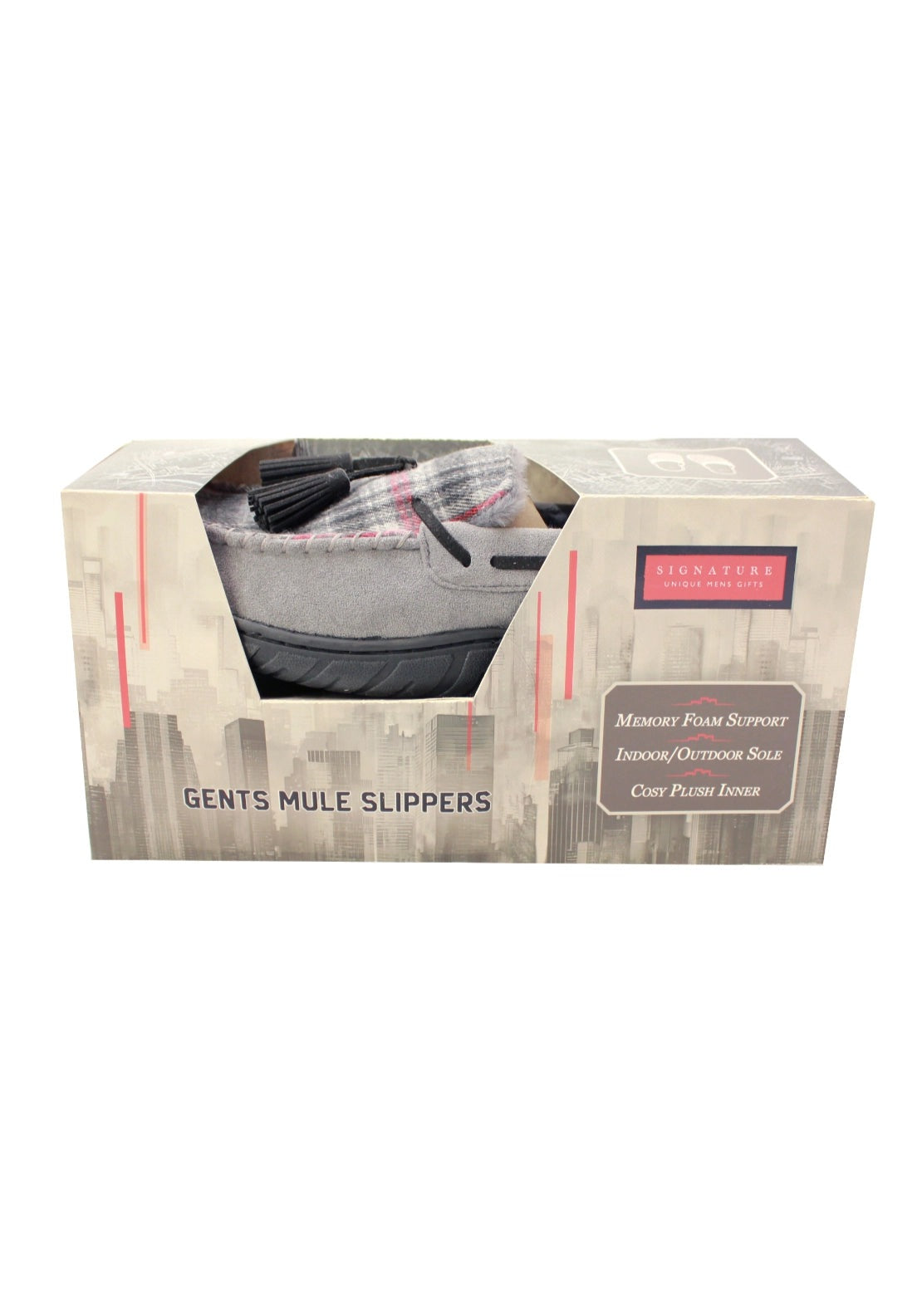 Something Special Luxury Mocassin Slippers - Grey 2 Shaws Department Stores