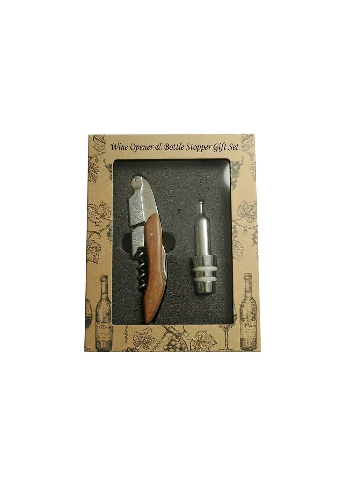 Something Special Bottle Opener & Wine Cork Gift Set - Wood/silver 1 Shaws Department Stores