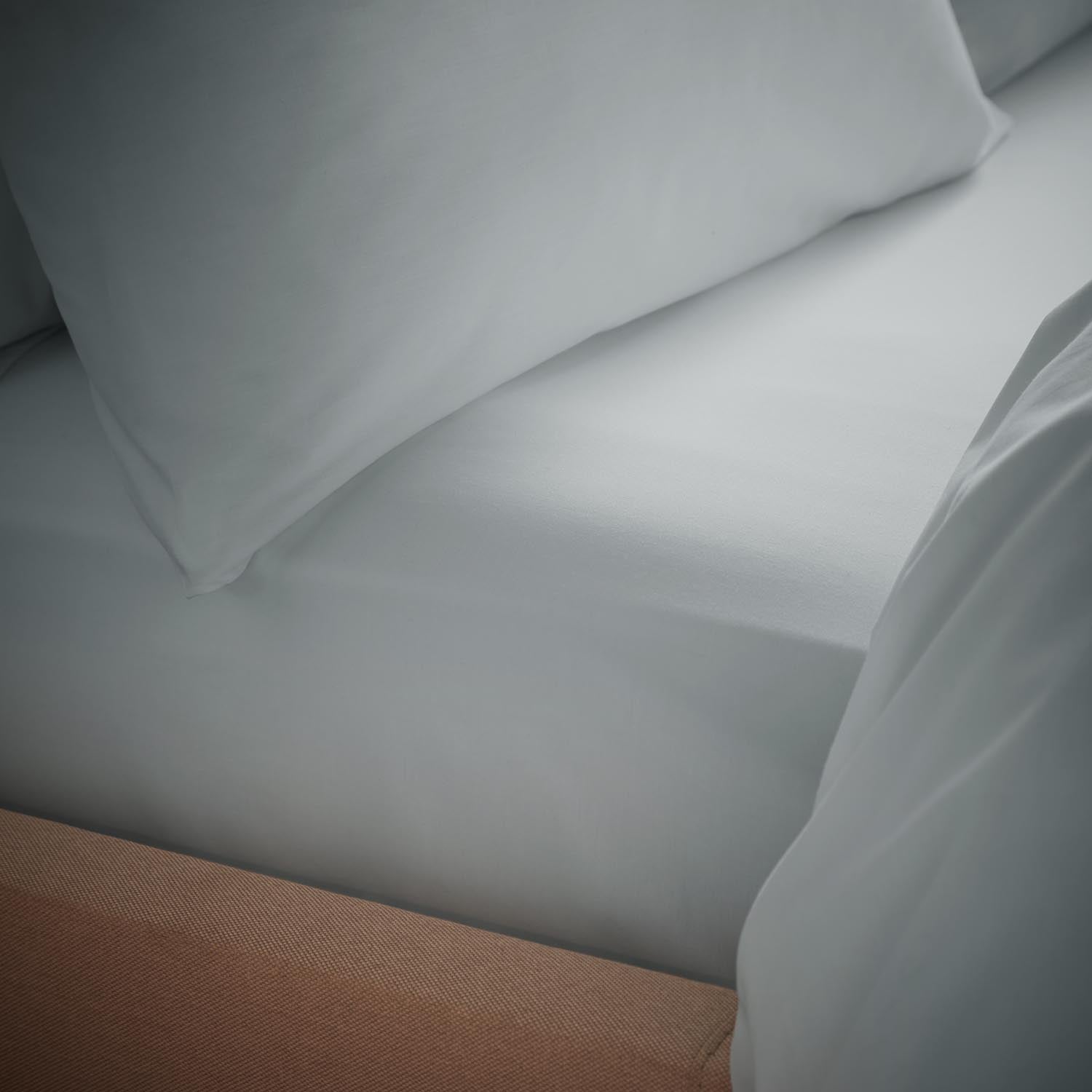 Catherine Lansfield Sheets Bianca 200 Thread Count Fitted Sheet - Sliver 1 Shaws Department Stores