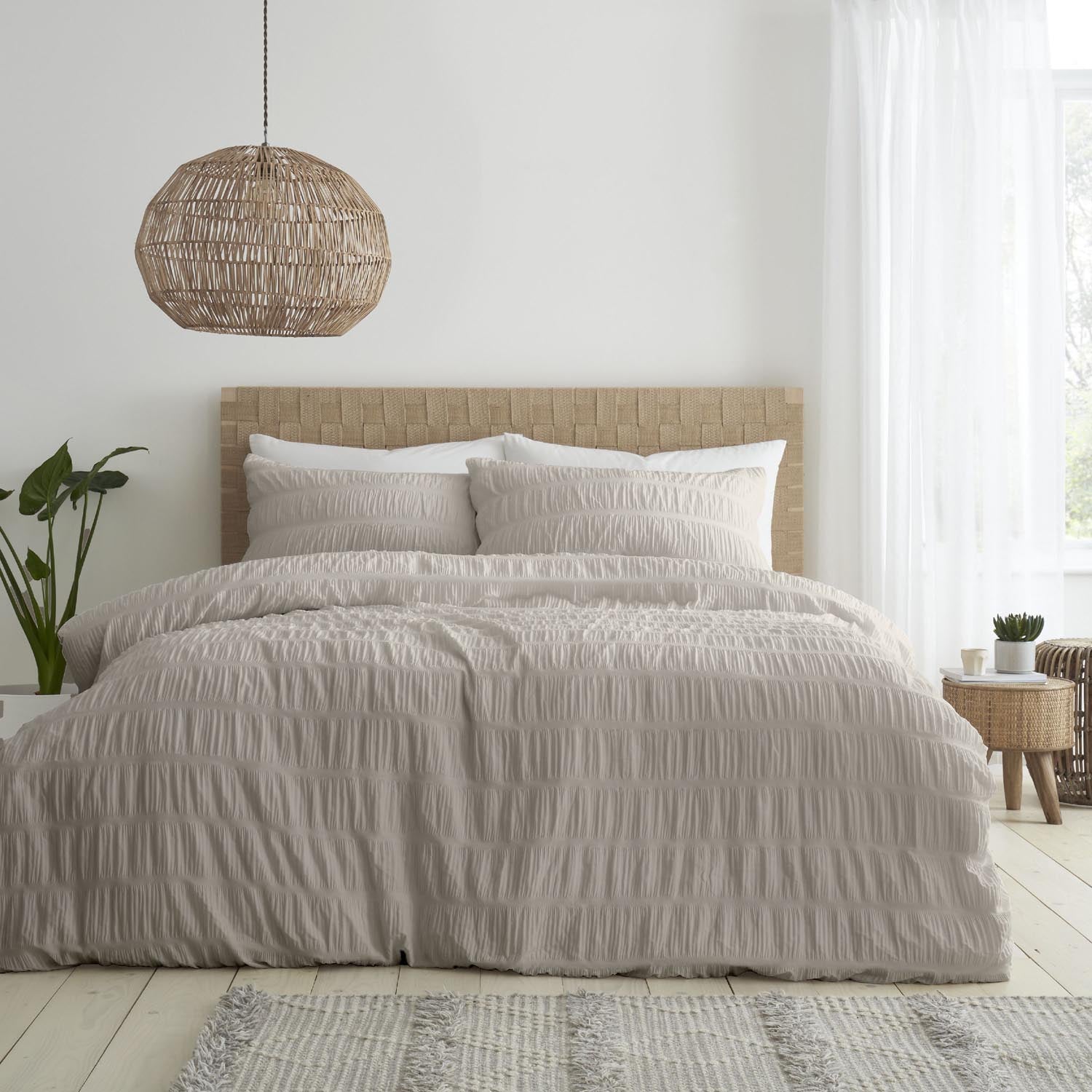 The Home Luxury Collection Textured Seersucker Duvet Cover 1 Shaws Department Stores