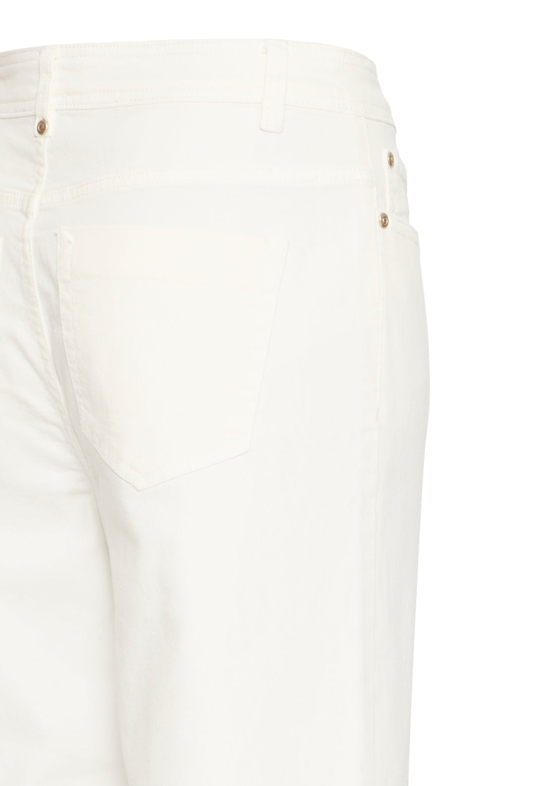 Fransa Flattering Ankle Grazer Jeans - White Denim 4 Shaws Department Stores