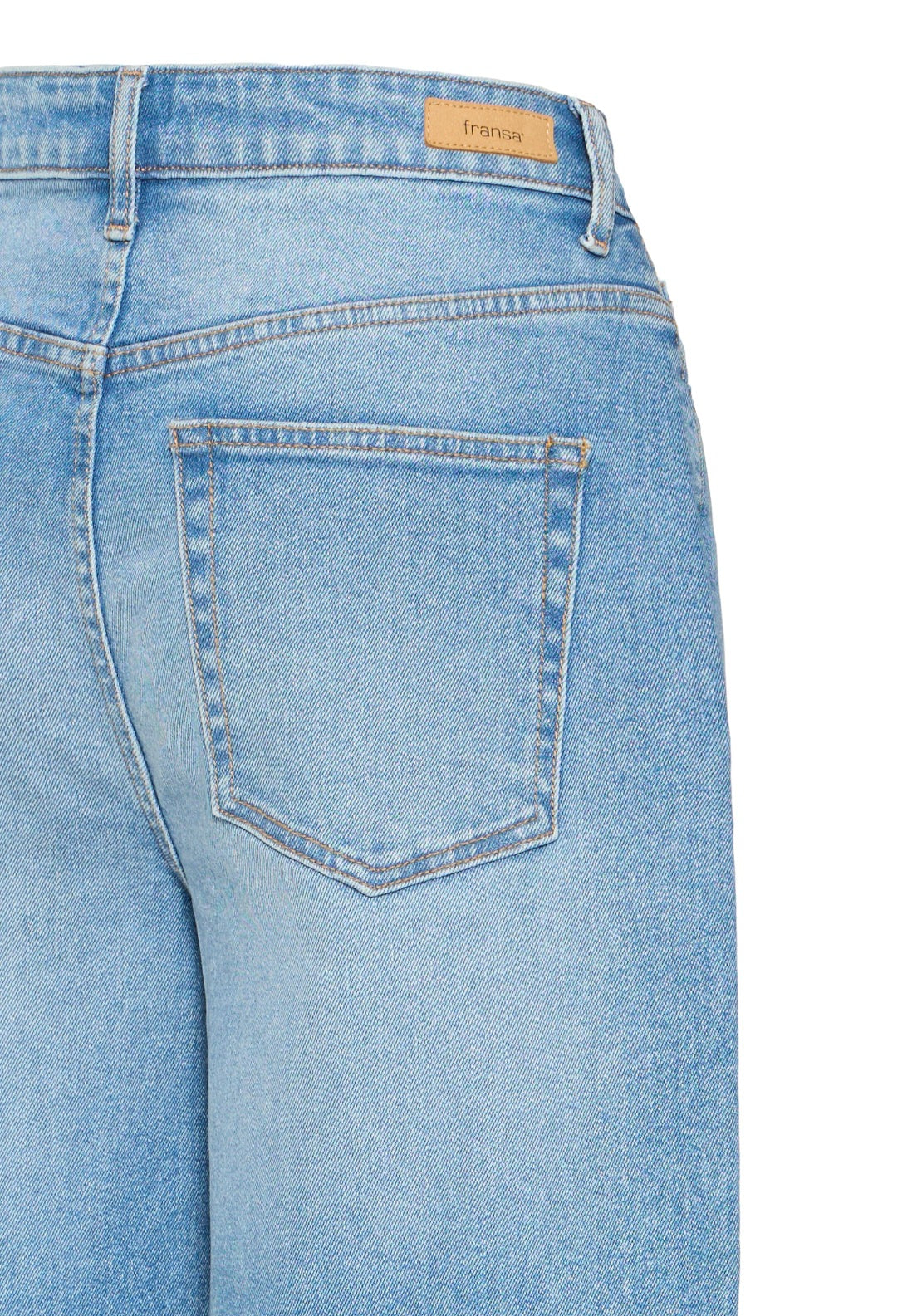 Fransa Wide Leg Cropped Jeans - Denim 4 Shaws Department Stores