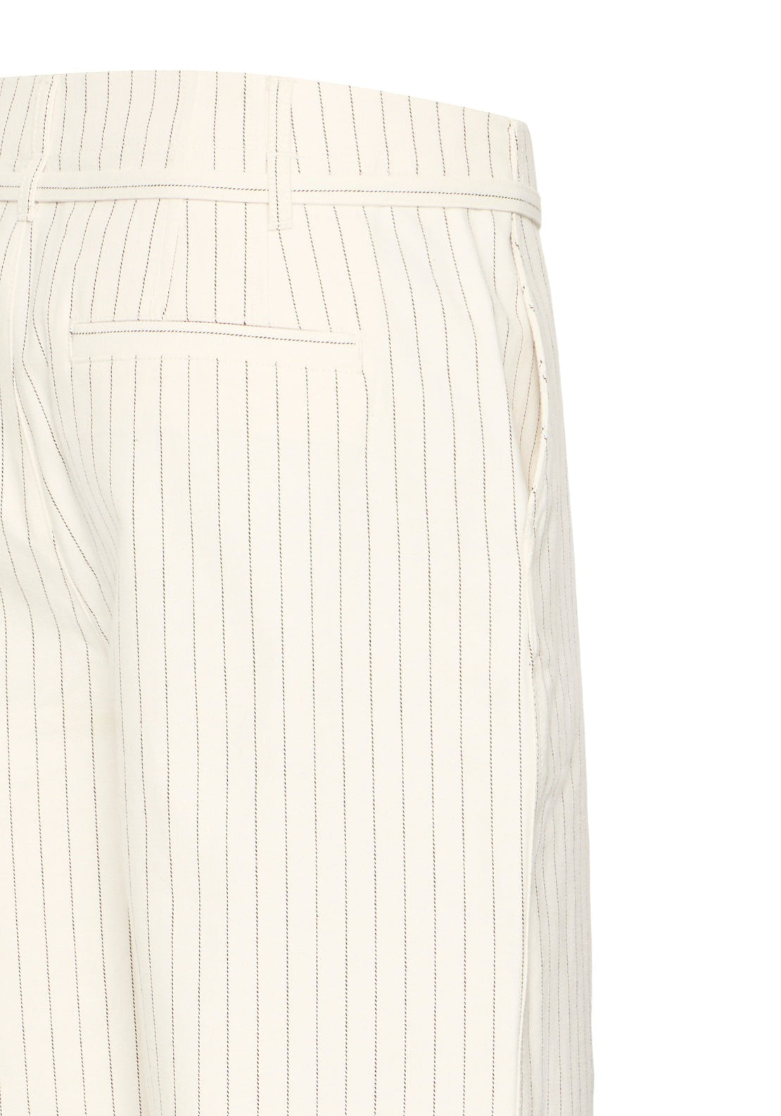 Fransa Sleek Casual Pants - Chocolate Stripe 3 Shaws Department Stores