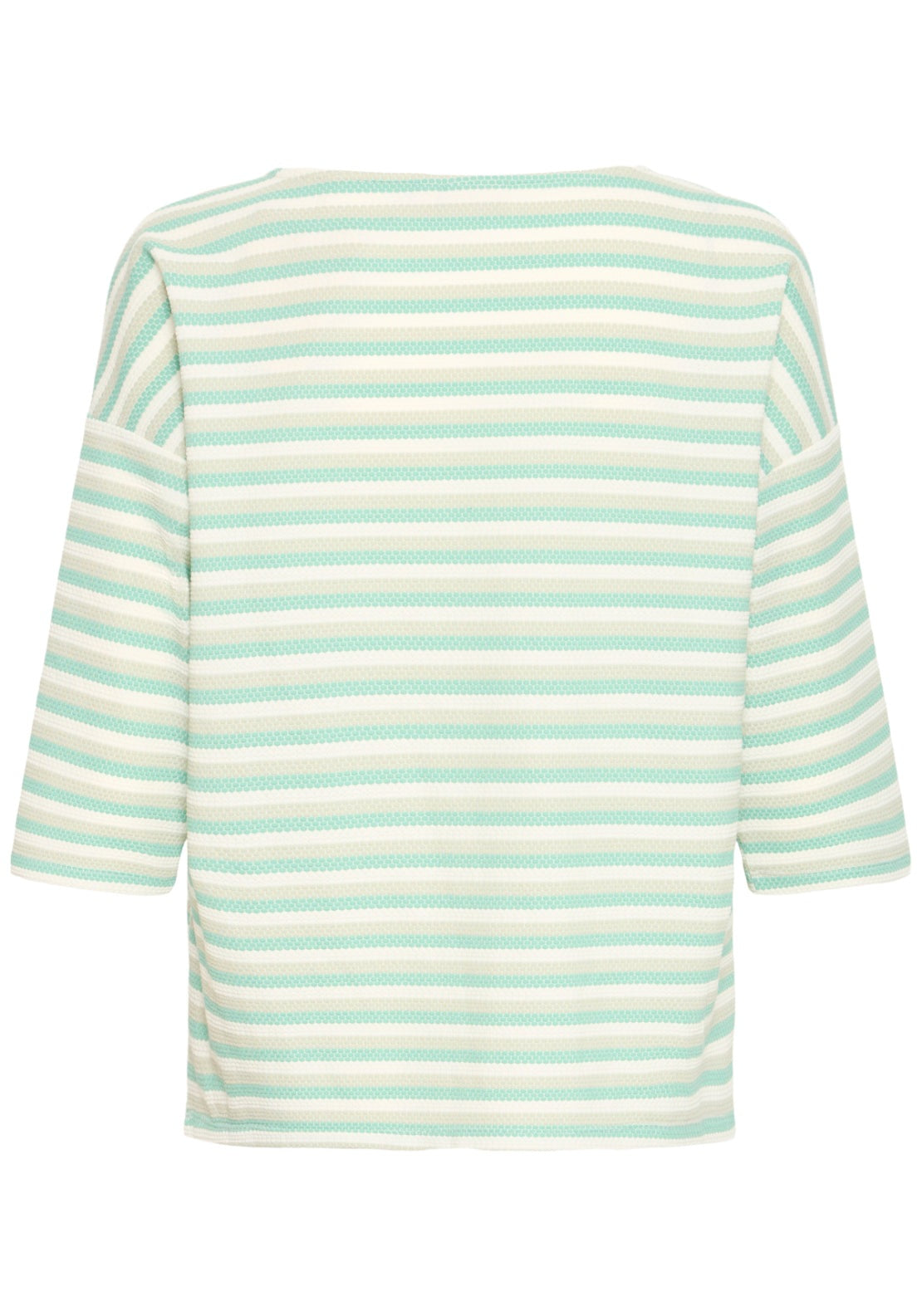 Mid Sleeve T-Shirt - CrÈme D. M. Stripe