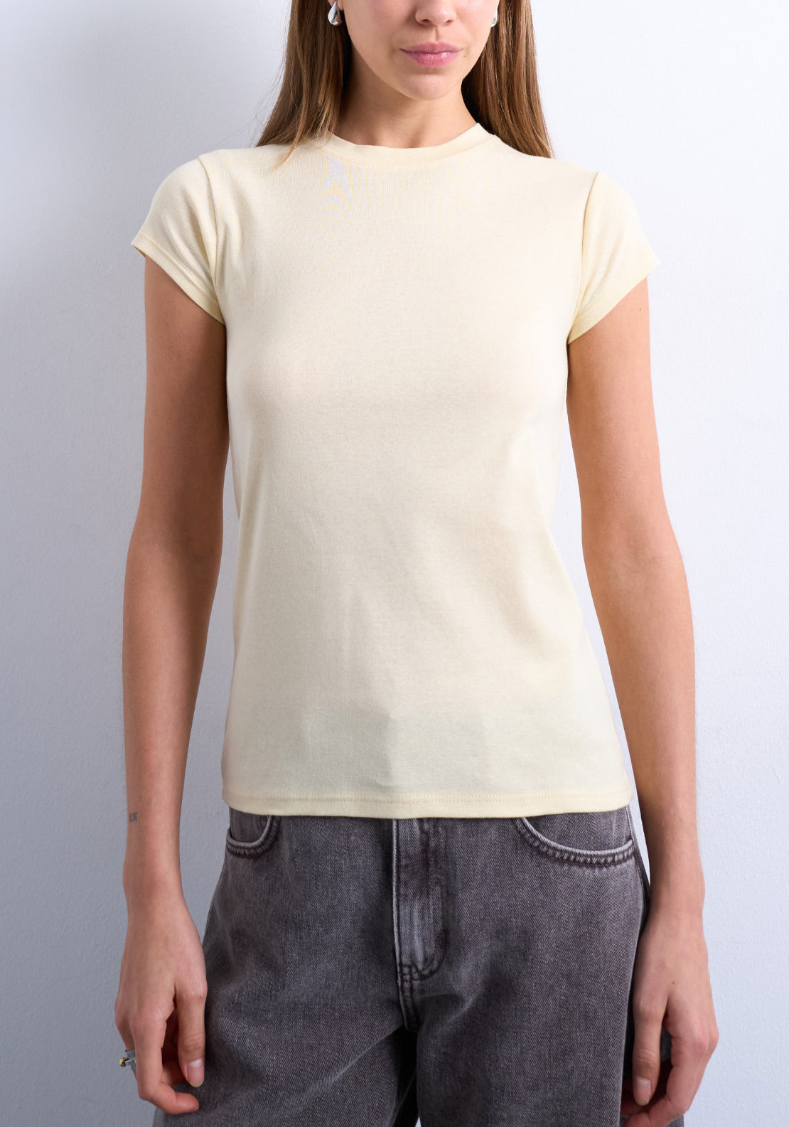 Everyday Short sleeve Top - Pale Banana