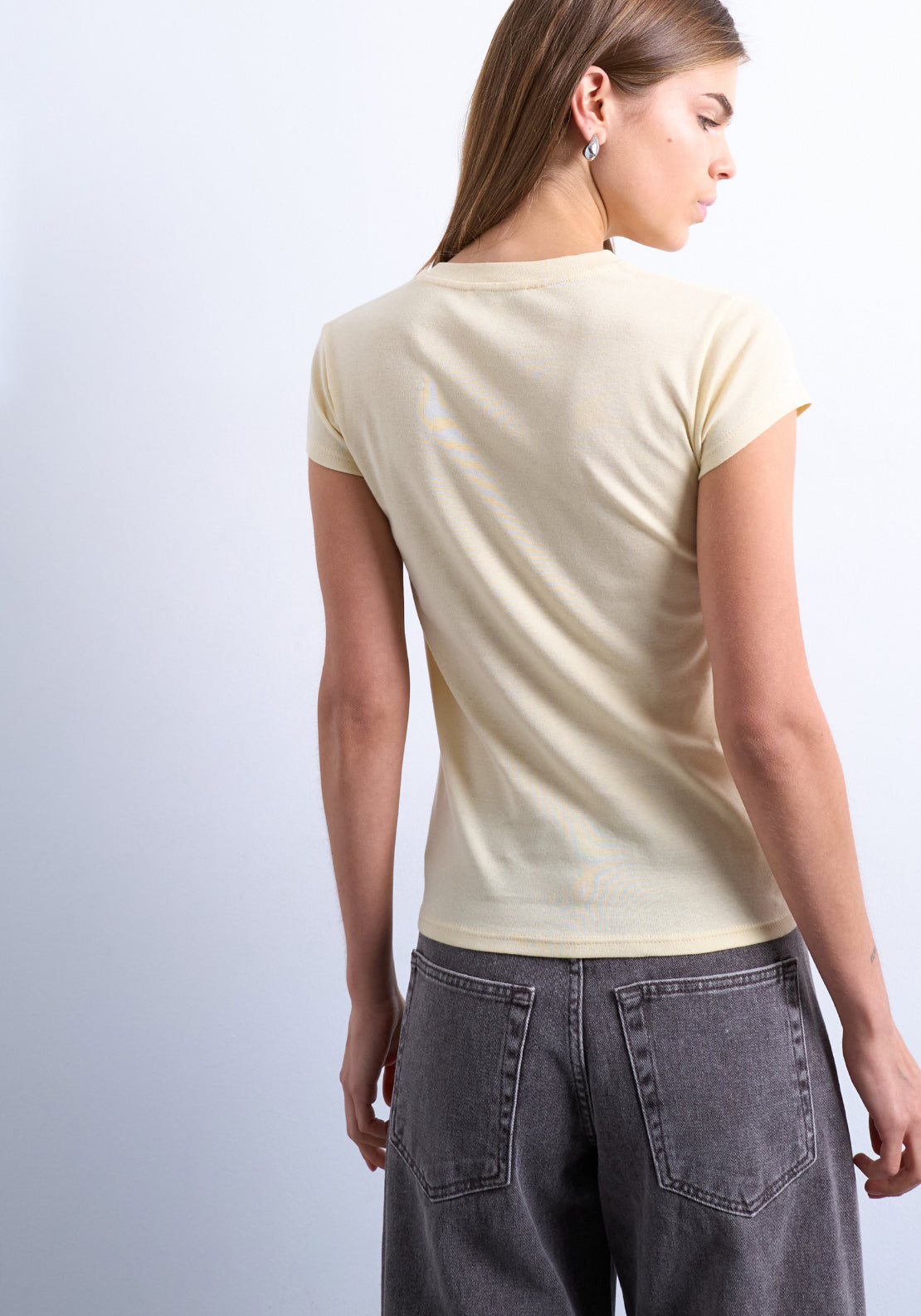 Everyday Short sleeve Top - Pale Banana