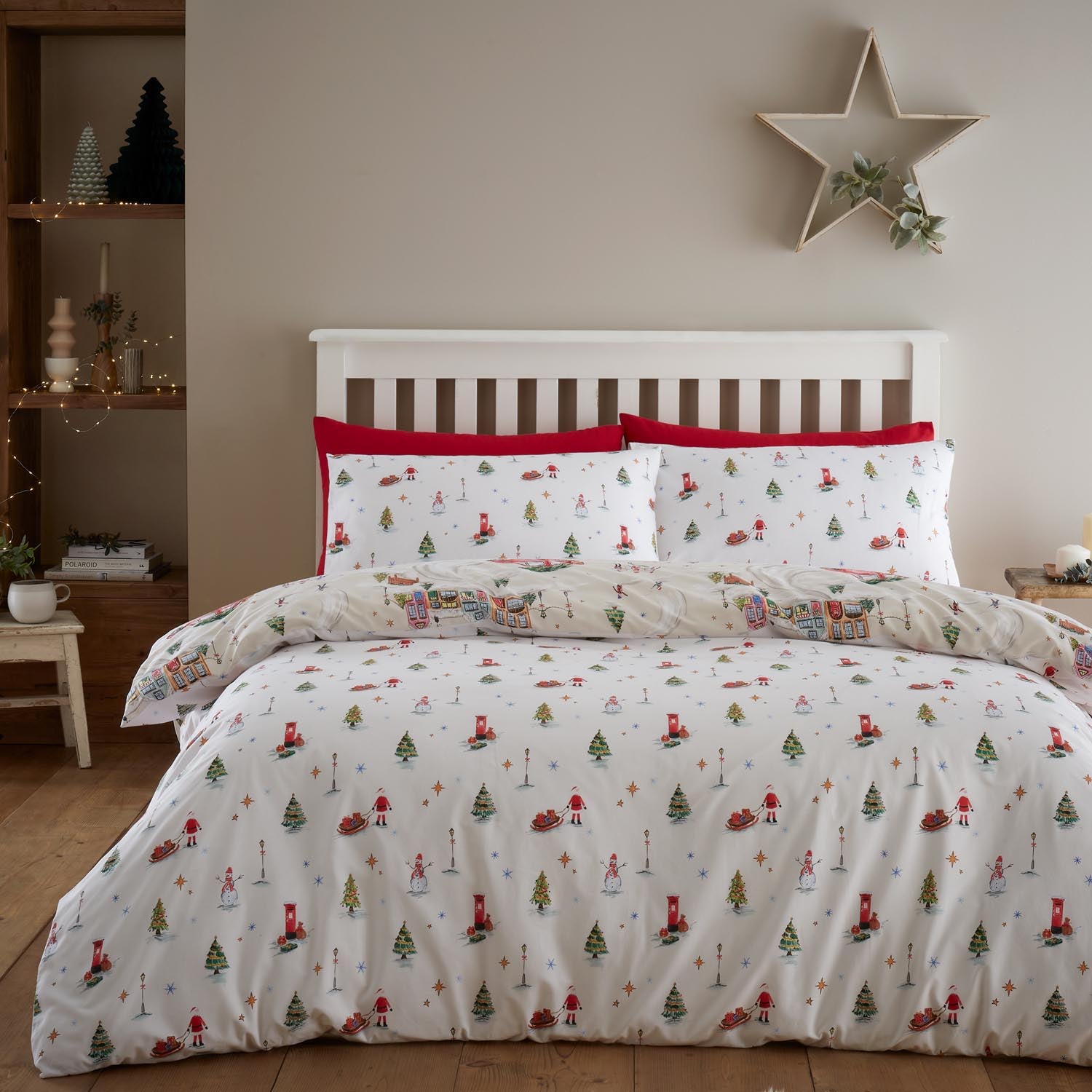 The Home Collection Christmas Villiage Duvet Cover Set Natural 3 Shaws Department Stores