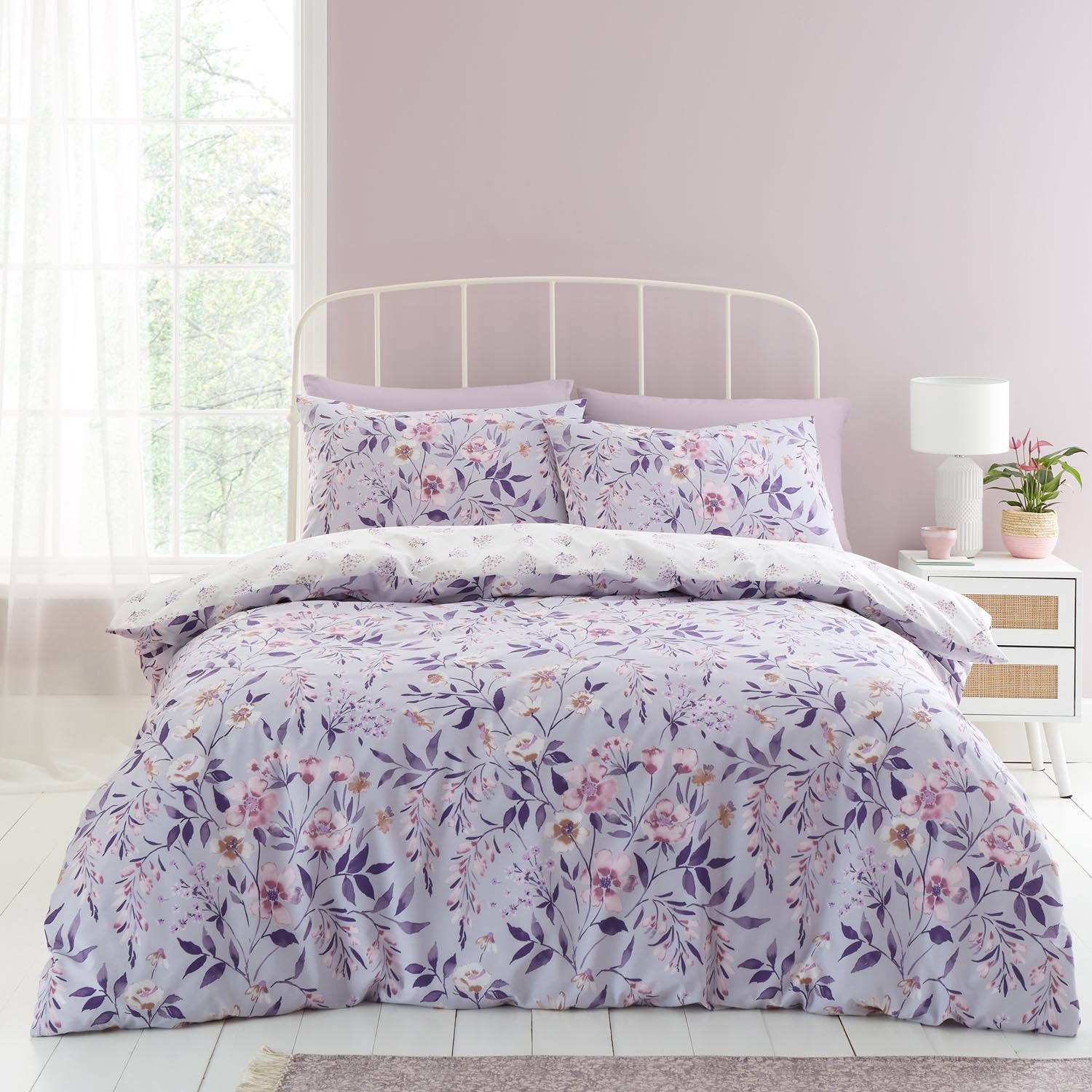 Catherine Lansfield Isadora Floral Duvet Cover Set 1 Shaws Department Stores