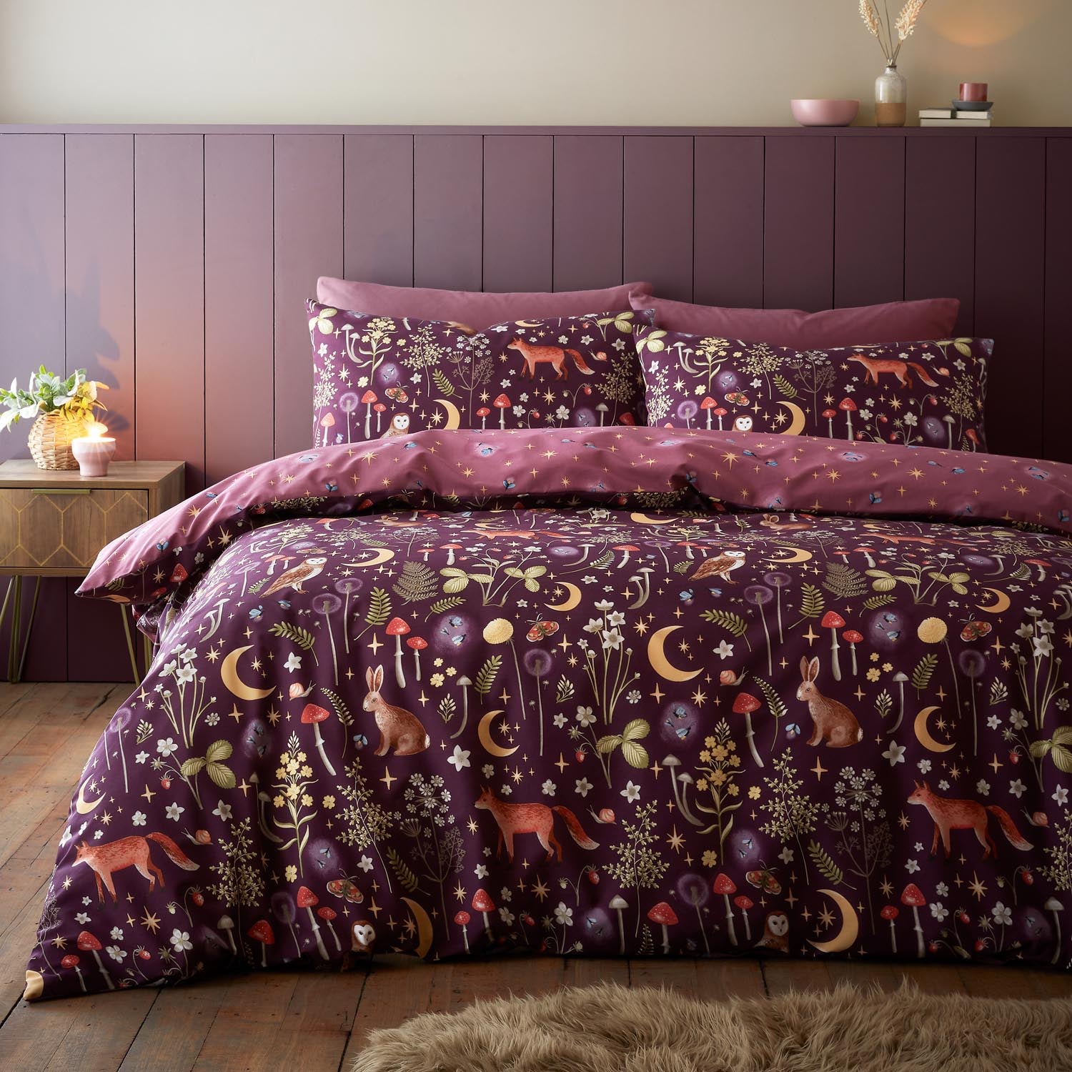 Catherine Lansfield Enchanted Twilight Duvet Cover Set 1 Shaws Department Stores