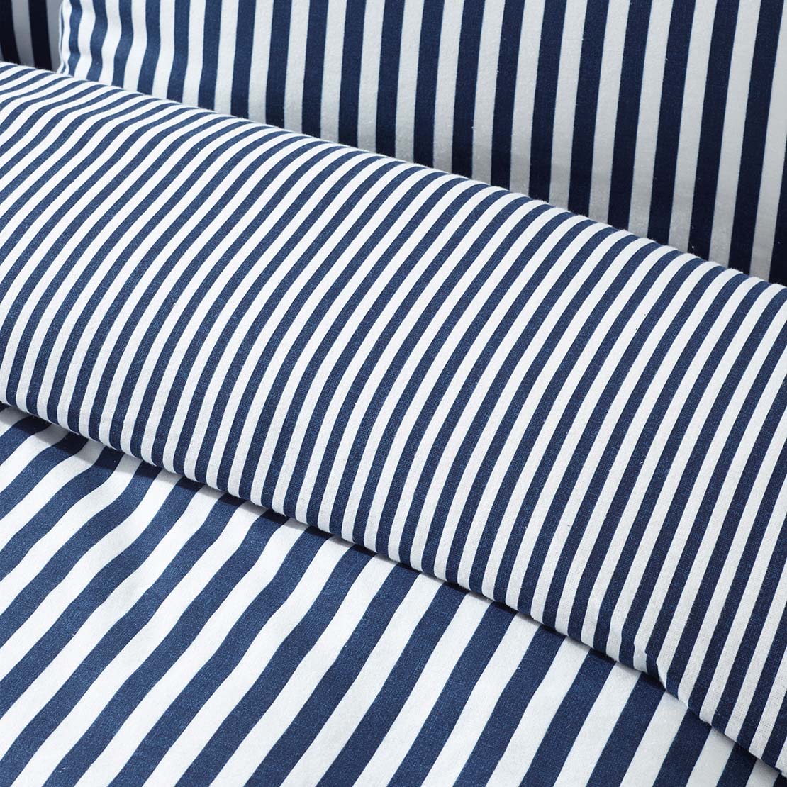 The Home Collection Brushed Fine Stripe Duvet Cover Set 3 Shaws Department Stores