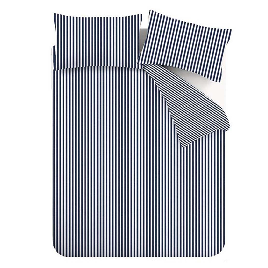 The Home Collection Brushed Fine Stripe Duvet Cover Set 5 Shaws Department Stores