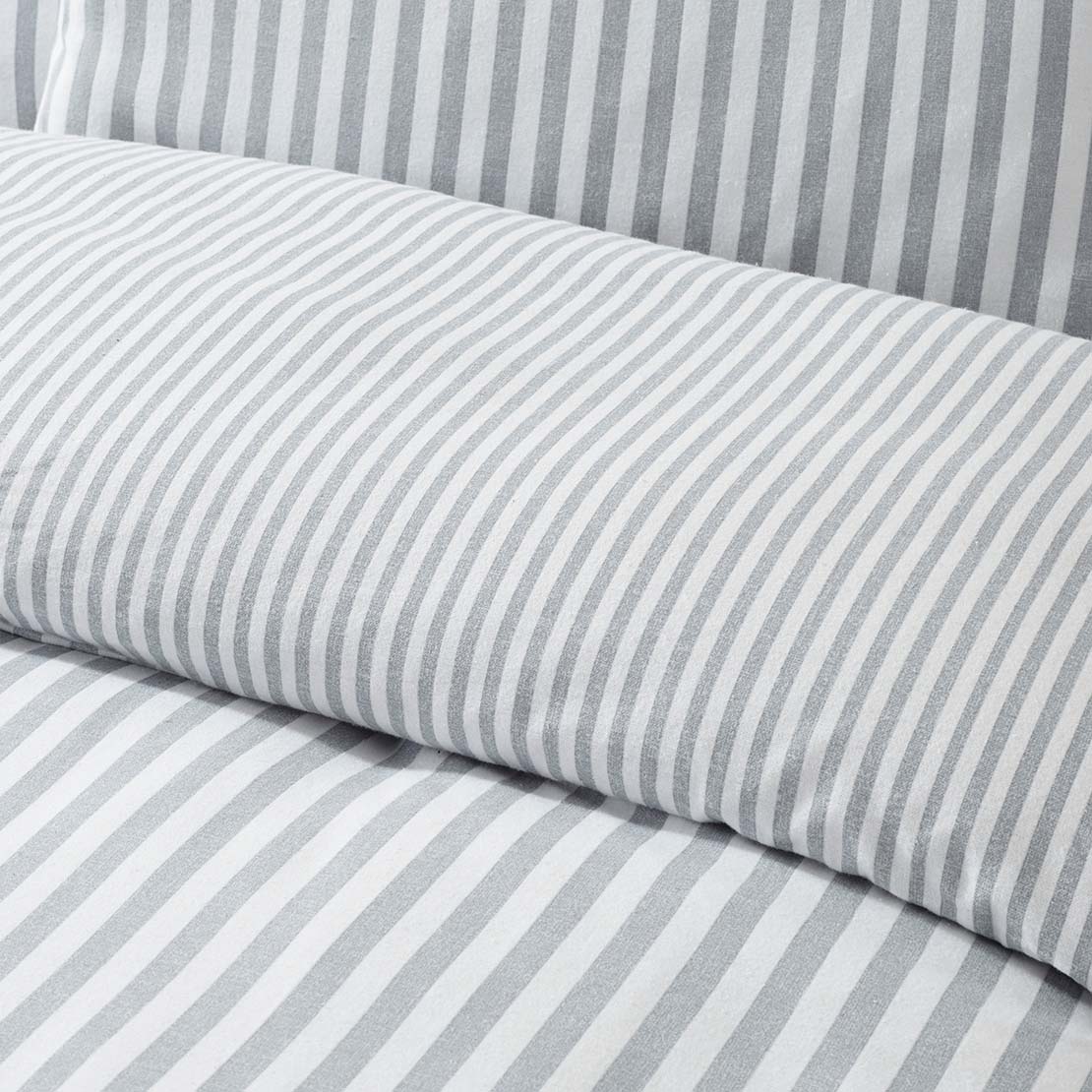 The Home Collection Brushed Fine Stripe Duvet Cover Set 4 Shaws Department Stores