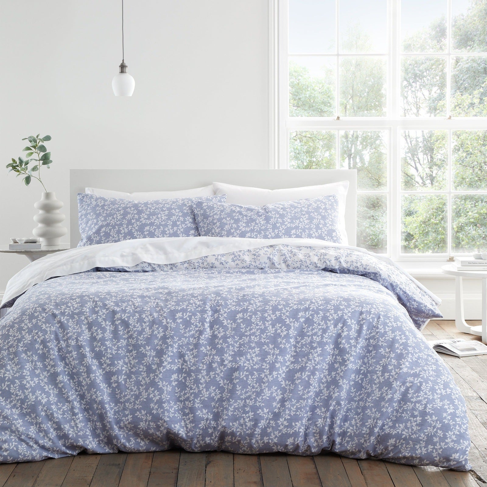 Bianca Shadow Leaves 200 Thread Count Cotton Duvet Cover Set 1 Shaws Department Stores