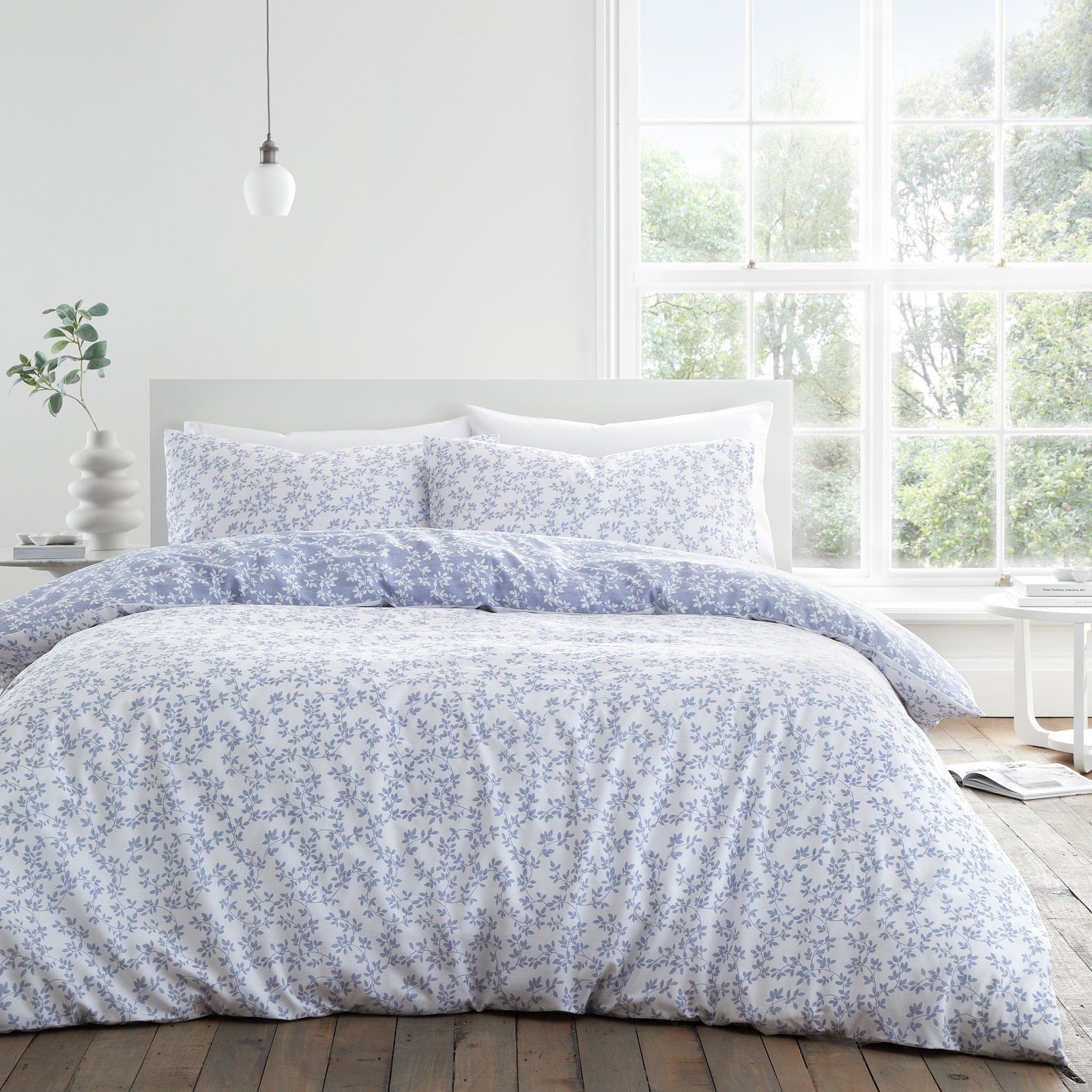 Bianca Shadow Leaves 200 Thread Count Cotton Duvet Cover Set 2 Shaws Department Stores