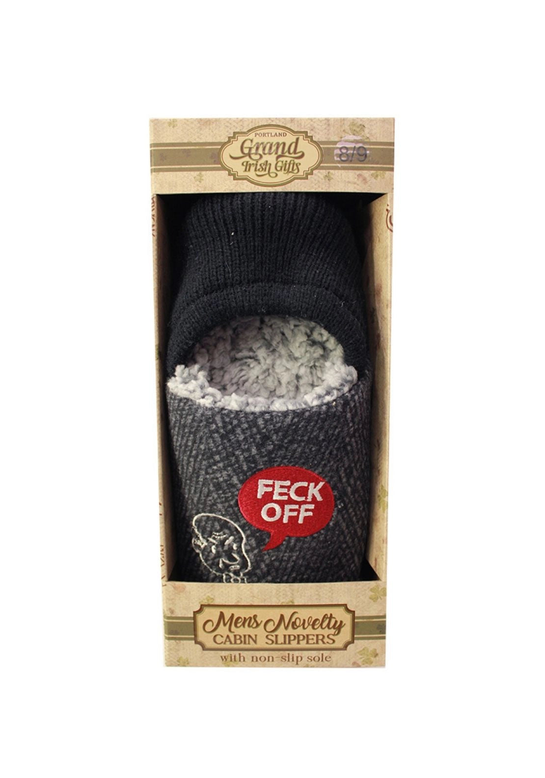 Something Special Gents Novelty Cabin Slipper - Feck Off 3 Shaws Department Stores
