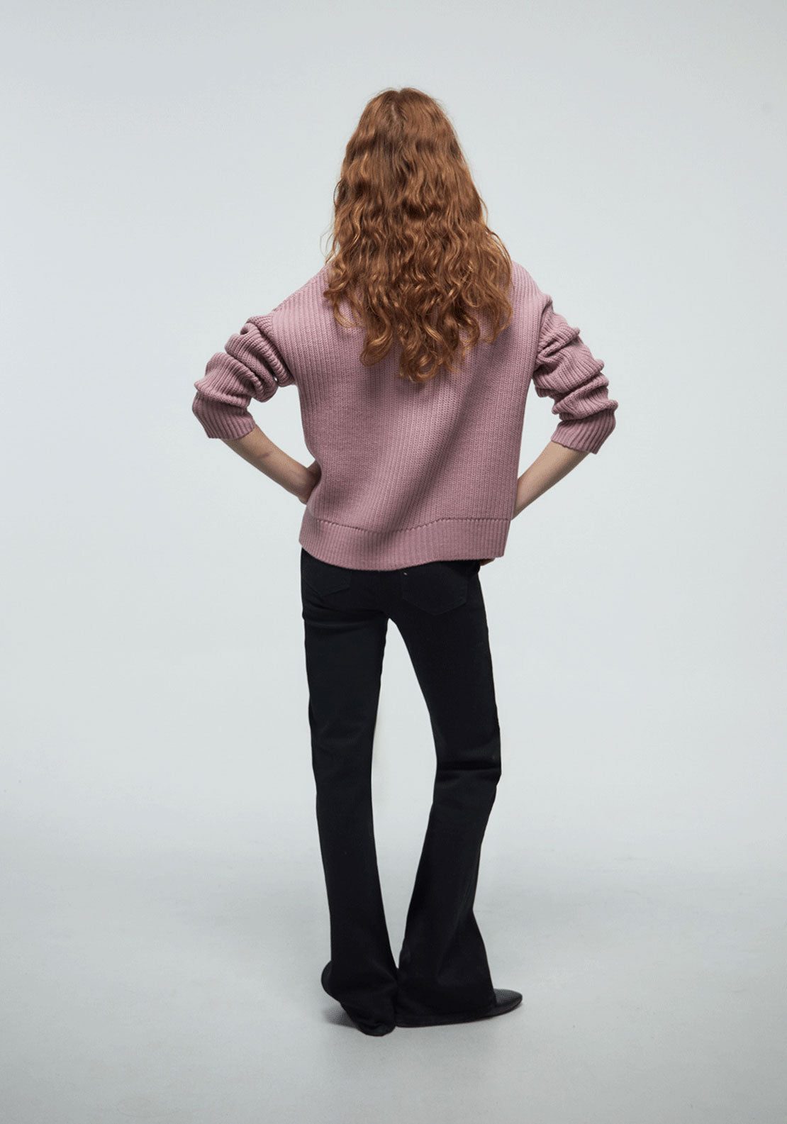 Structured Knit Sweater - Pink
