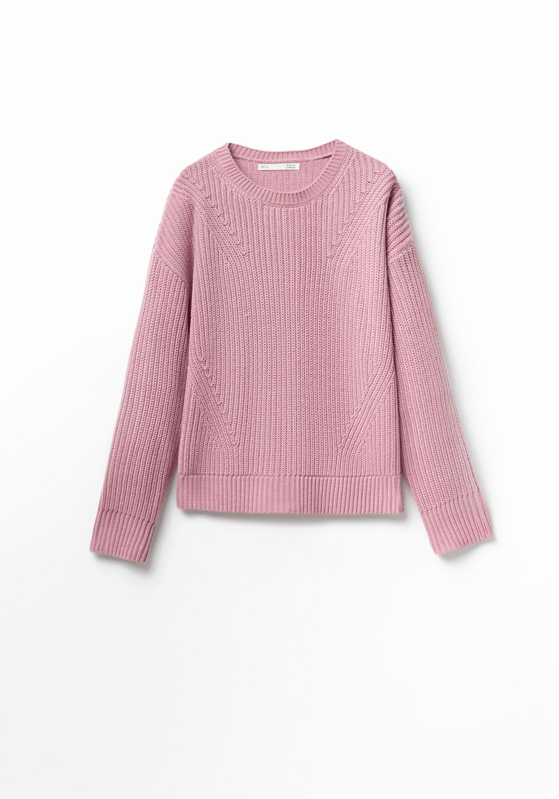 Structured Knit Sweater - Pink