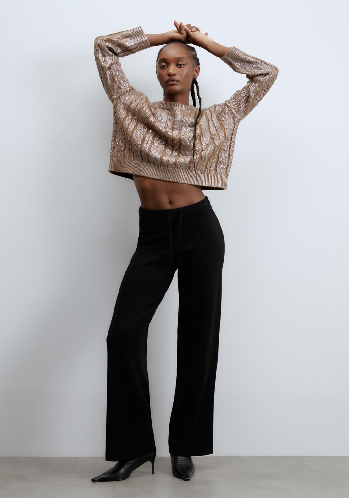 Sfera Round-neck sweater - Rhodium 4 Shaws Department Stores