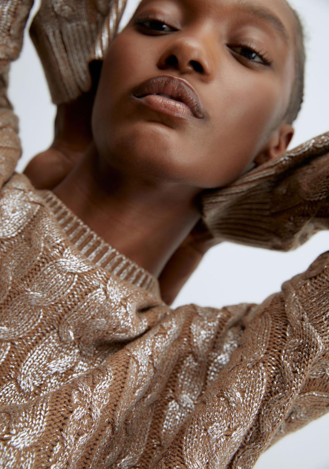 Sfera Round-neck sweater - Rhodium 5 Shaws Department Stores