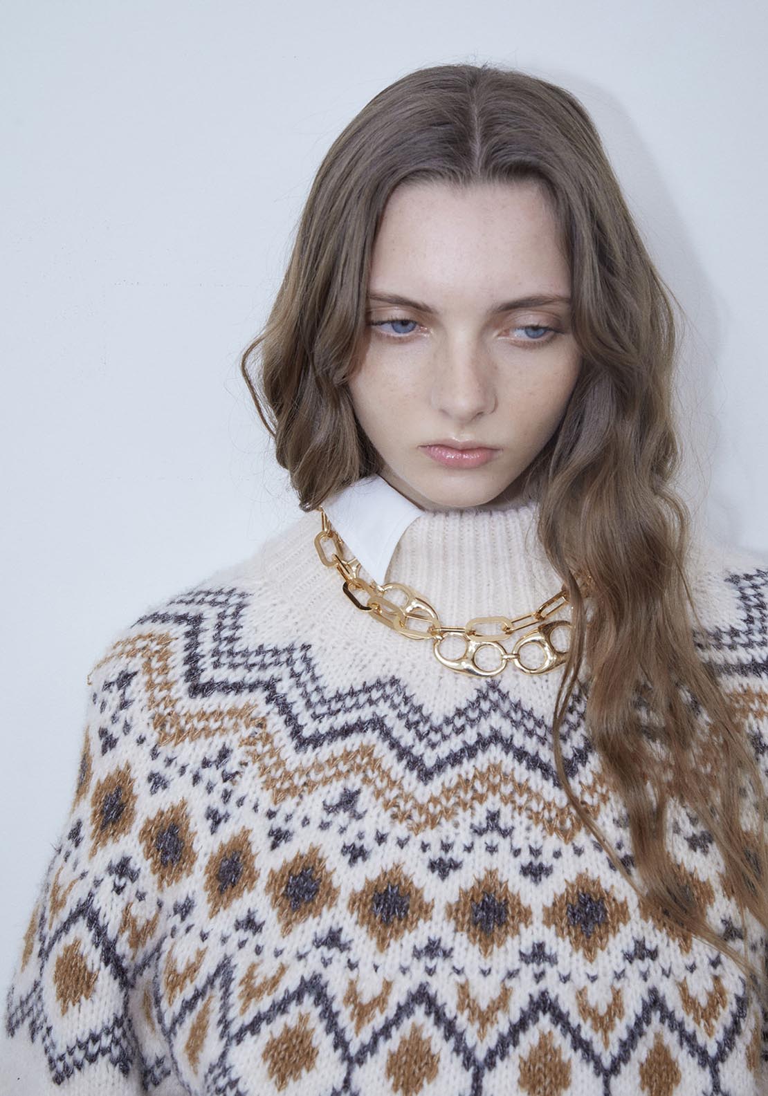 Sfera High-neck Alpine sweater - Ecru 6 Shaws Department Stores