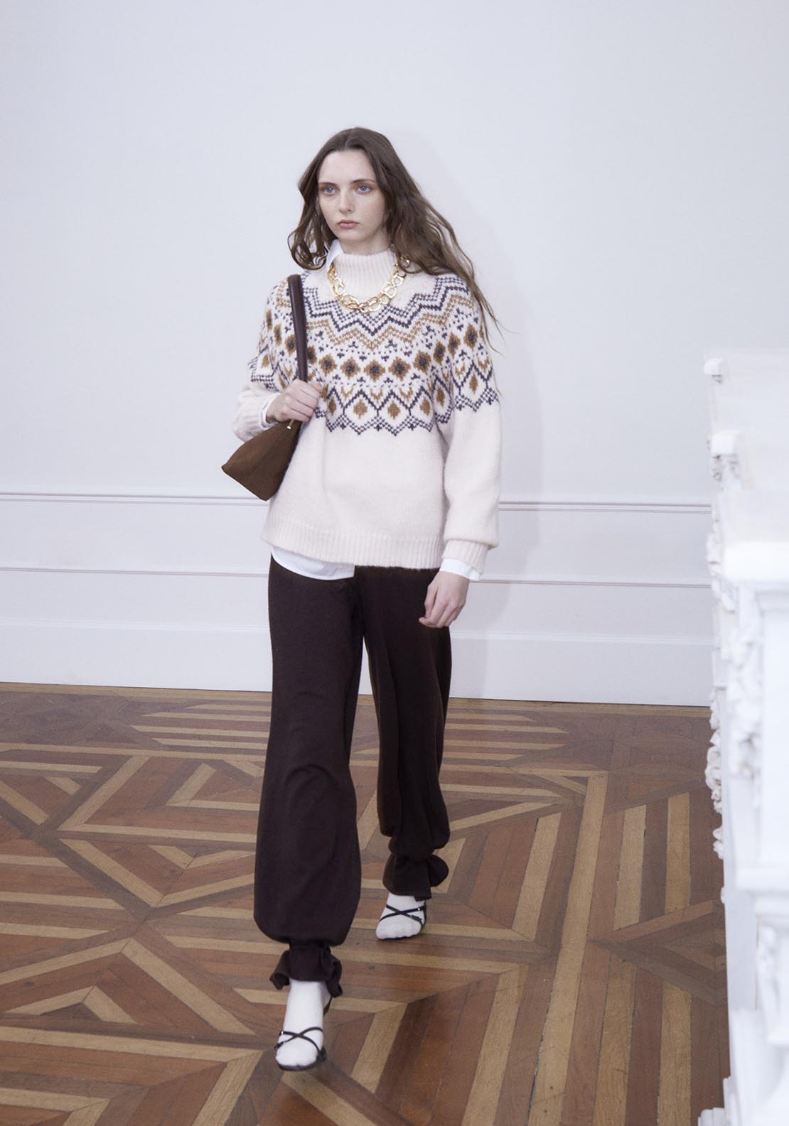 Sfera High-neck Alpine sweater - Ecru 5 Shaws Department Stores