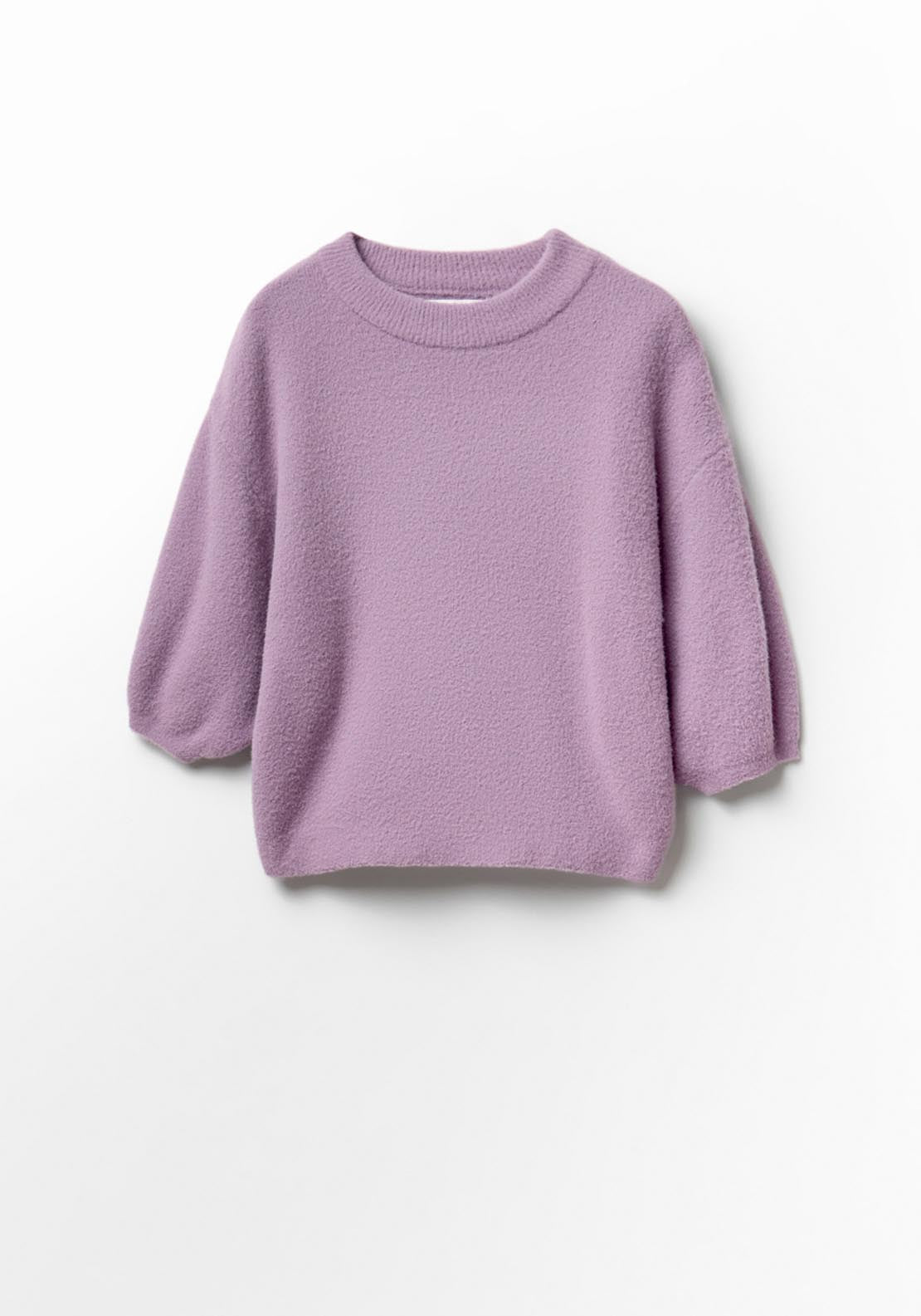 Sfera Short Sleeved Sweater - Purple 5 Shaws Department Stores