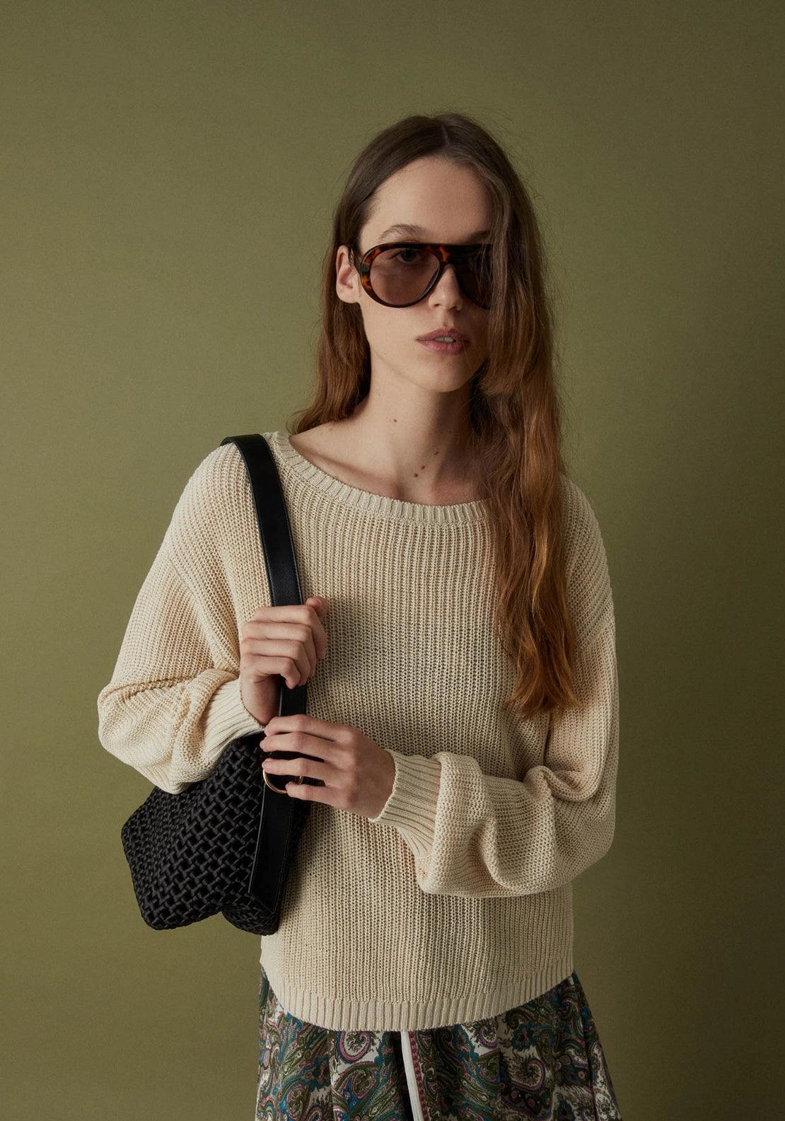 Essential Solid Sweater - Beige