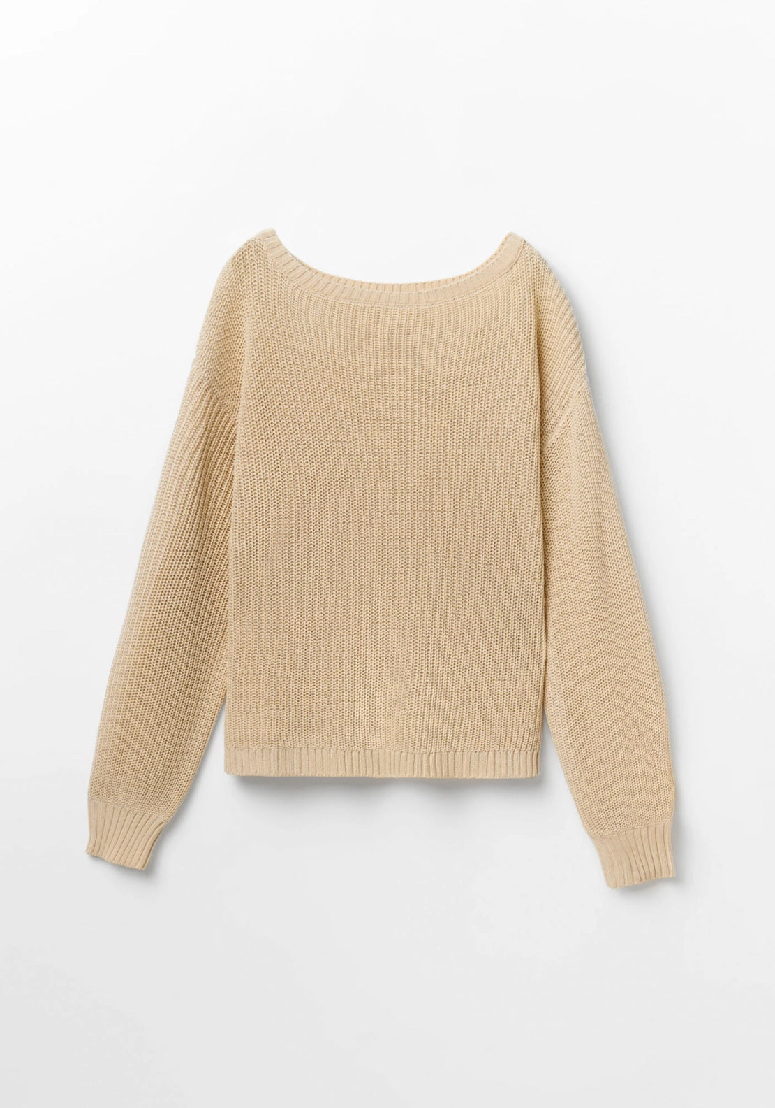 Essential Solid Sweater - Beige