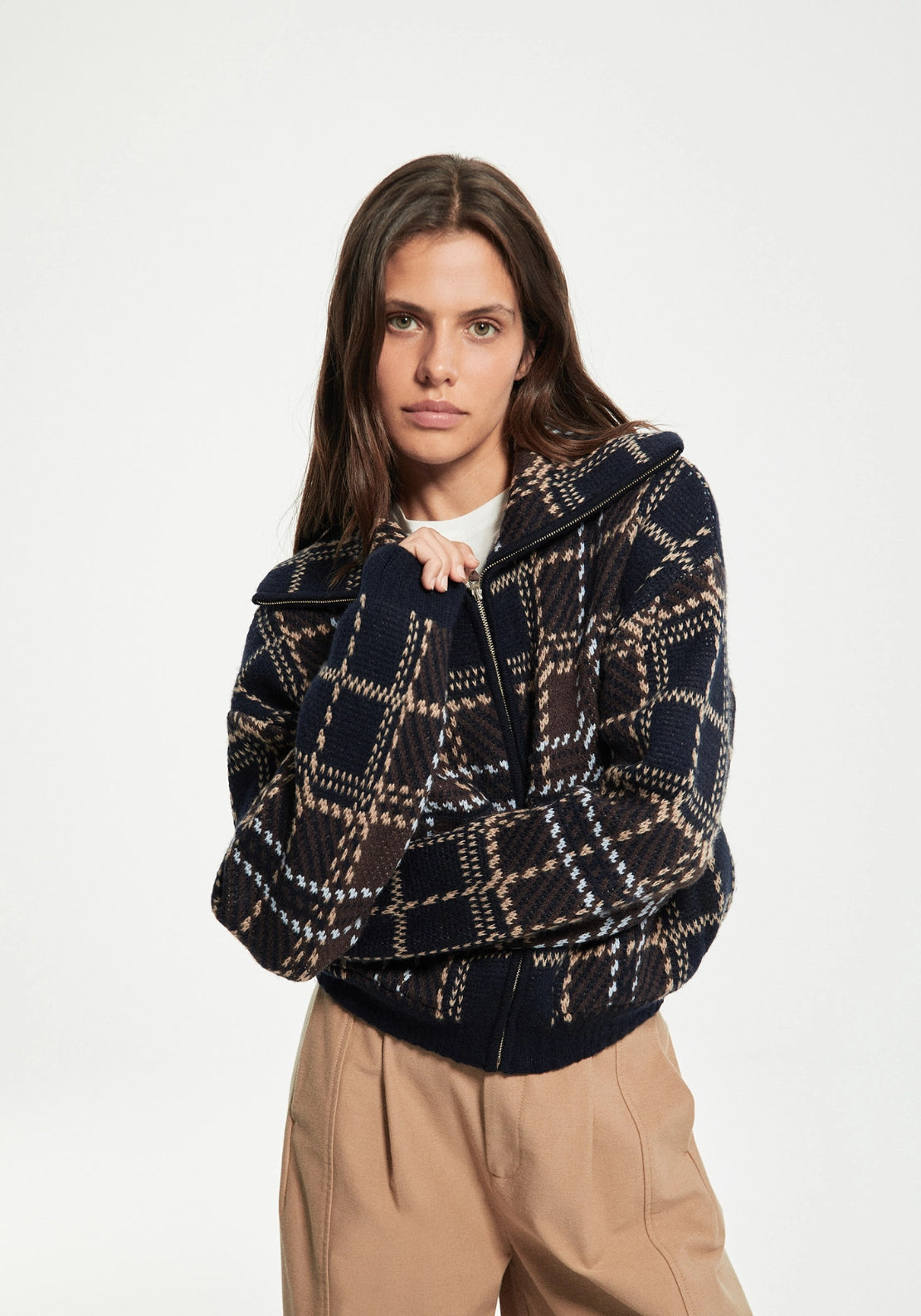 Check Jacket - Blue