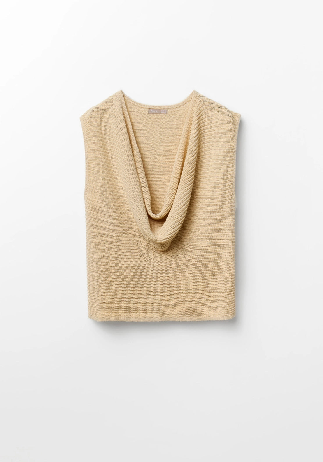 Cowl Neck Sweater - Beige
