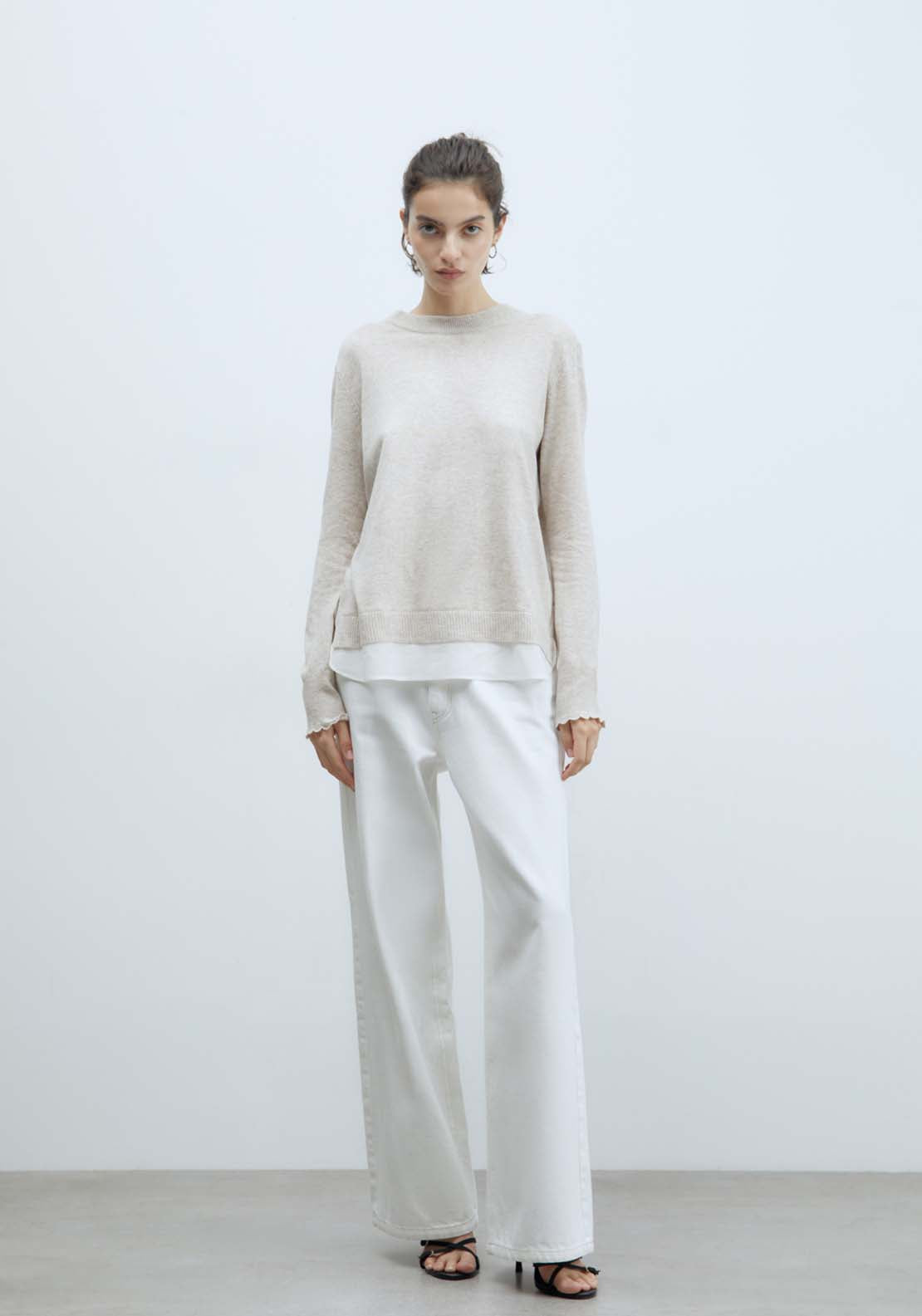 Sfera Knit Sweater - Taupe Mink 4 Shaws Department Stores