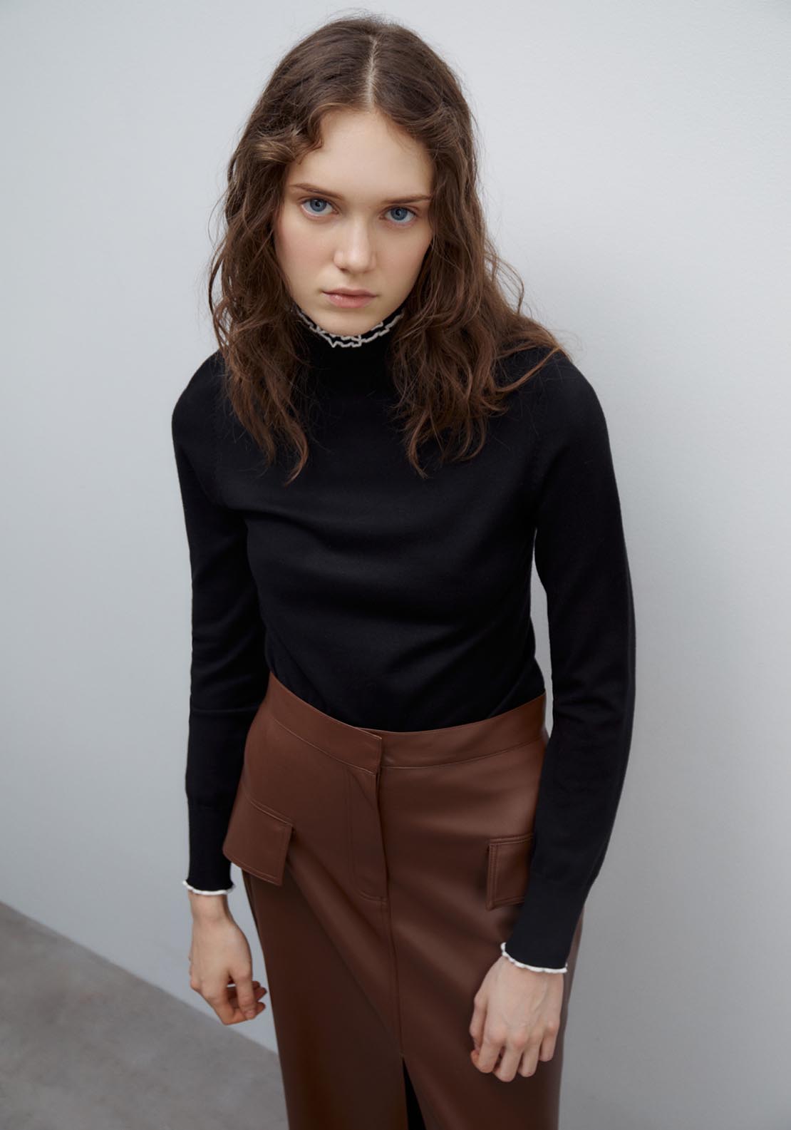 Sfera High-neck sweater - Black 1 Shaws Department Stores