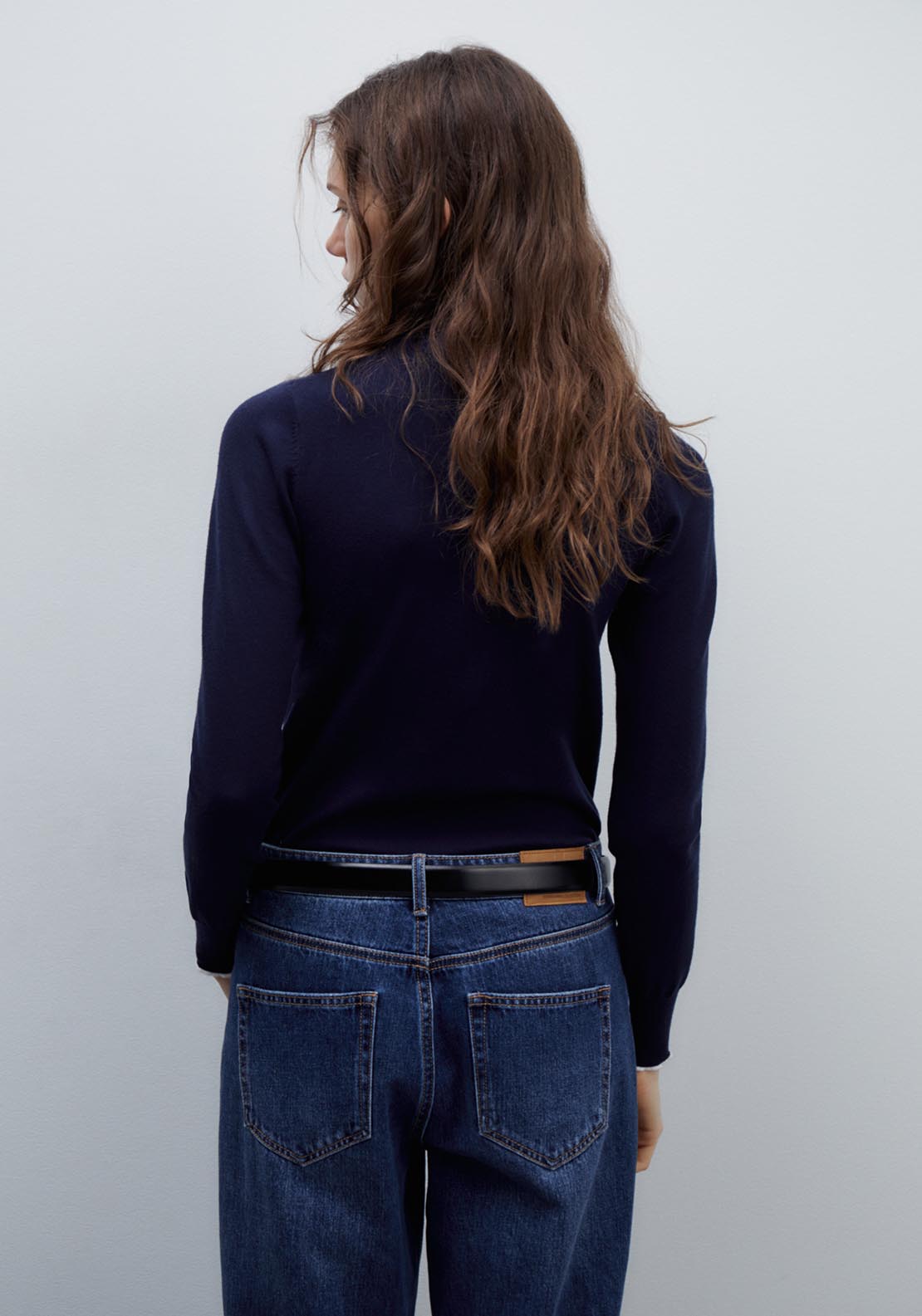 Sfera High-neck sweater - Navy 4 Shaws Department Stores