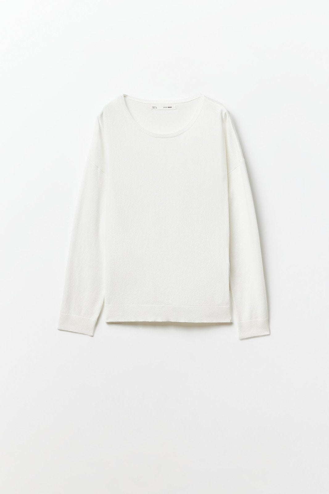 Sfera Basic sweater - White 6 Shaws Department Stores