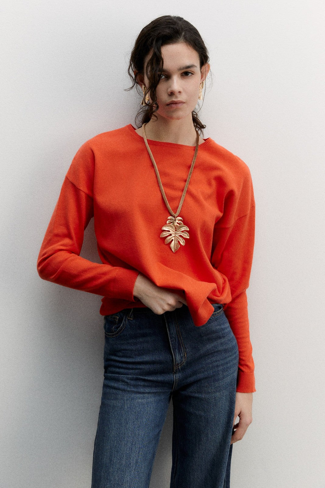 Sfera Basic sweater - Red 3 Shaws Department Stores