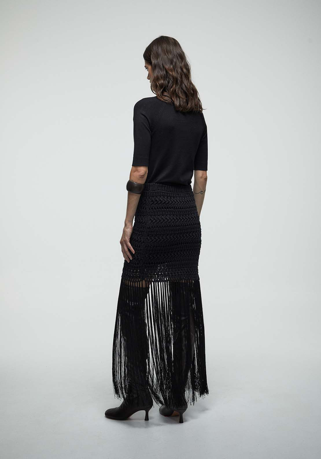 Perkins Collar Sweater - Black