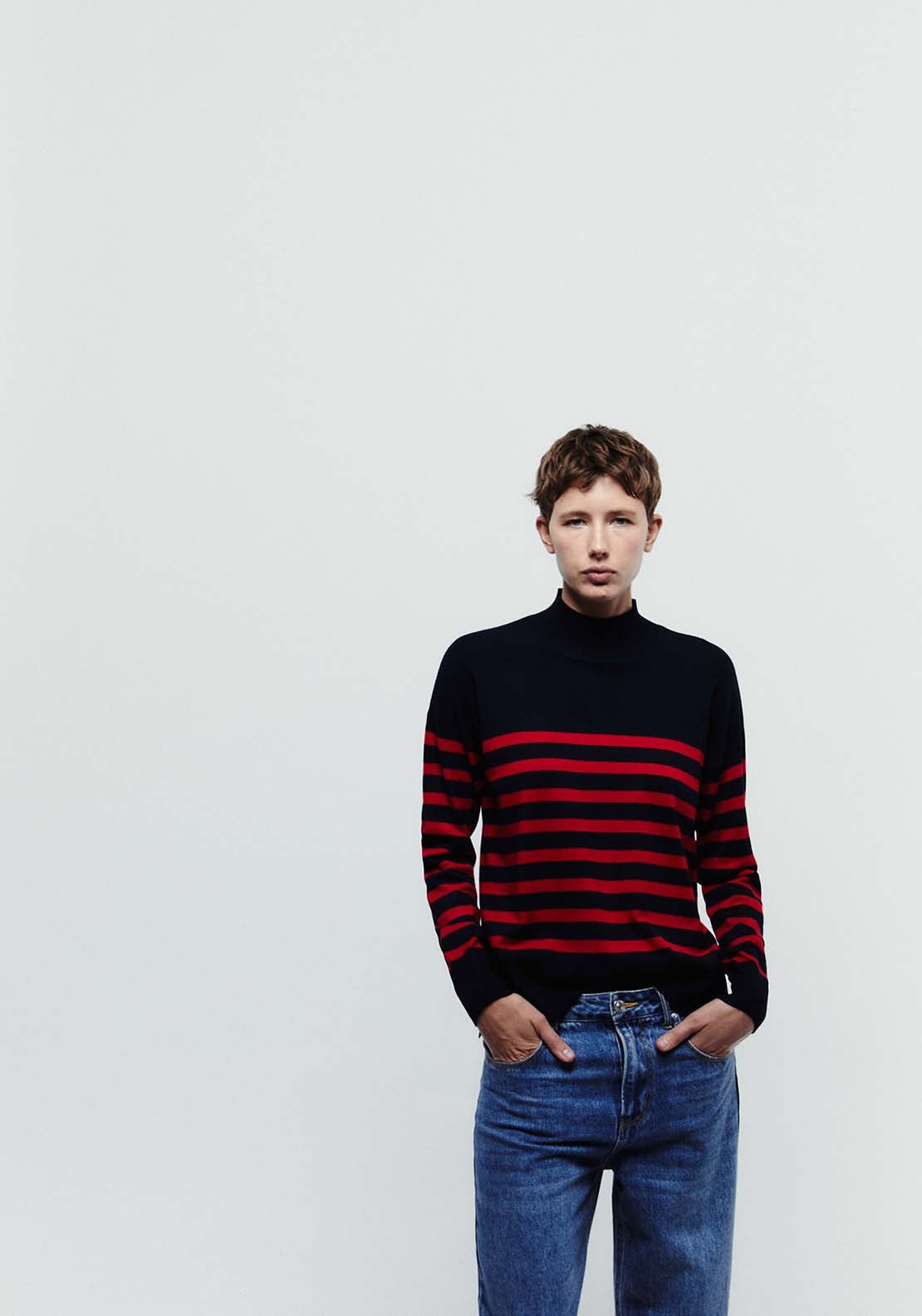 Stripes Sweater - Red
