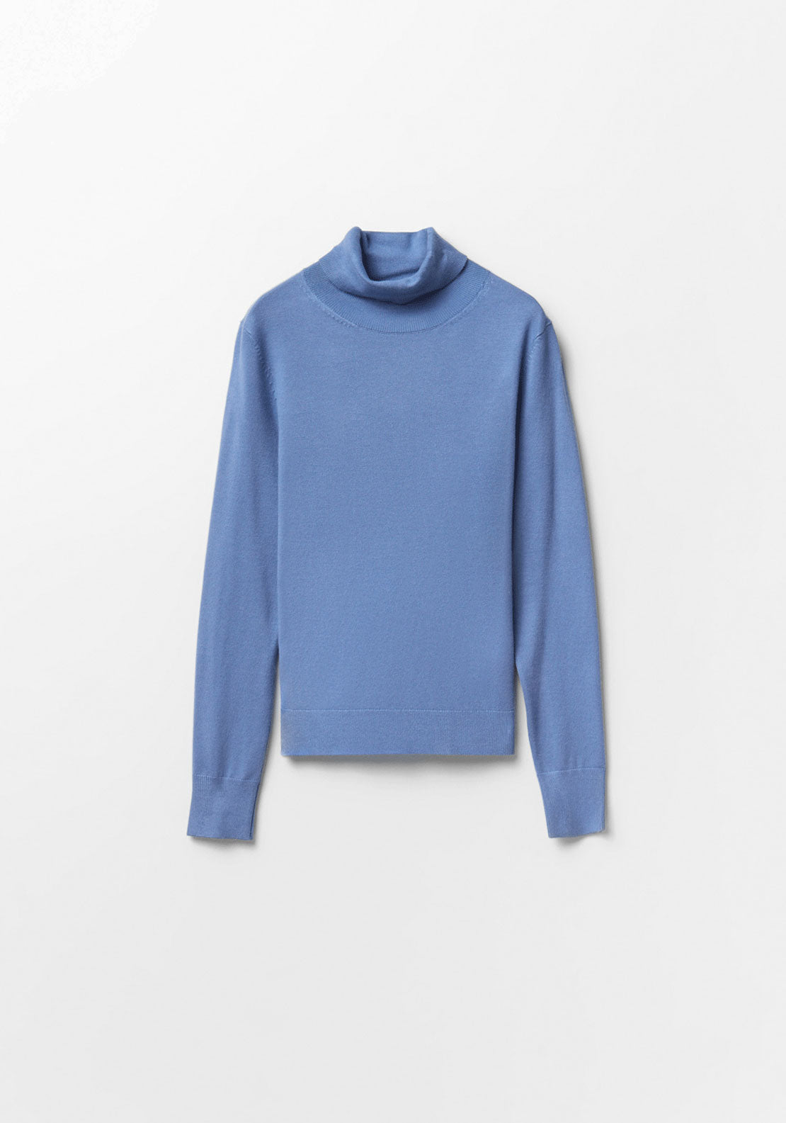 Roll Neck Sweater - Blue