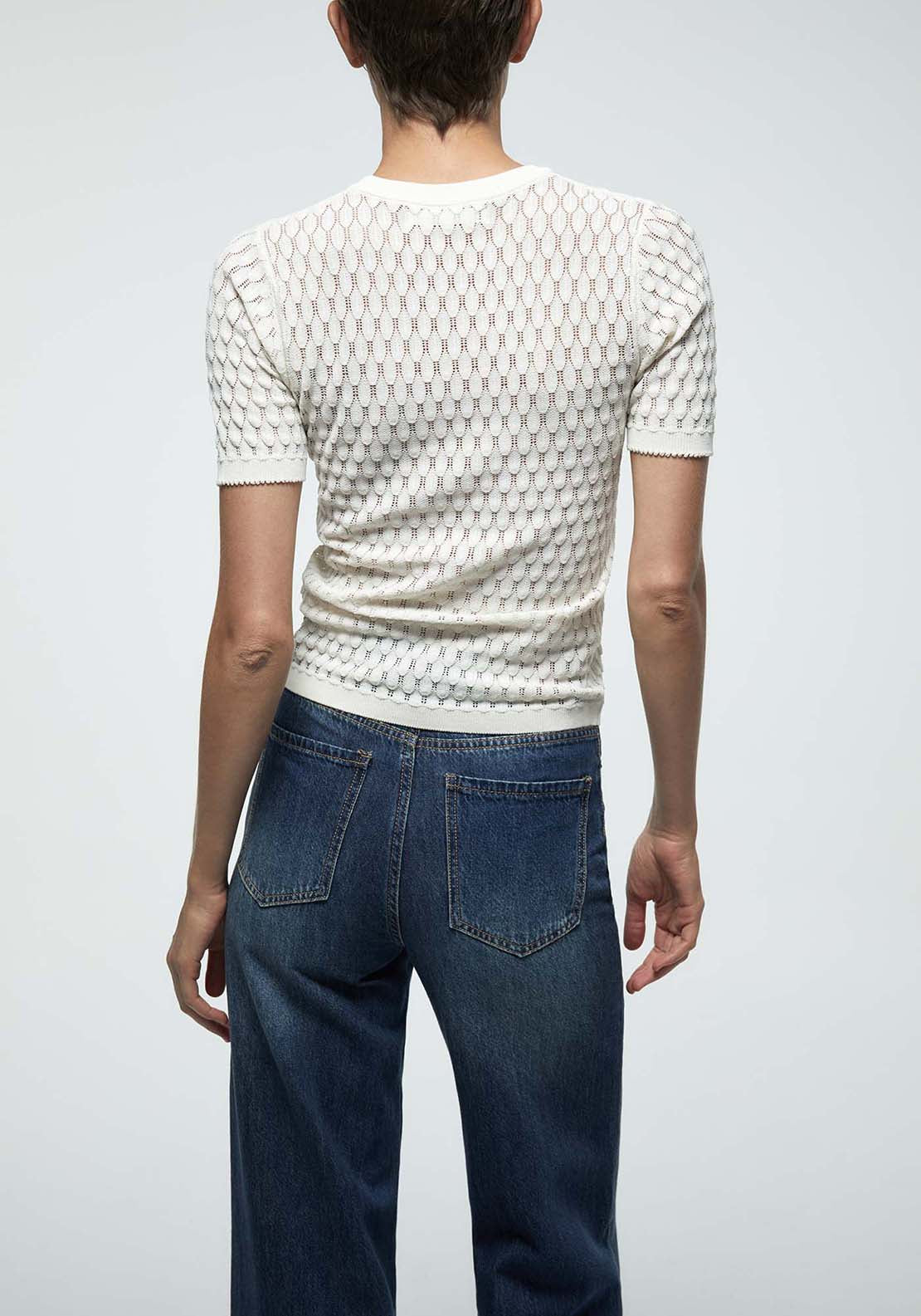 Openwork Sweater - White