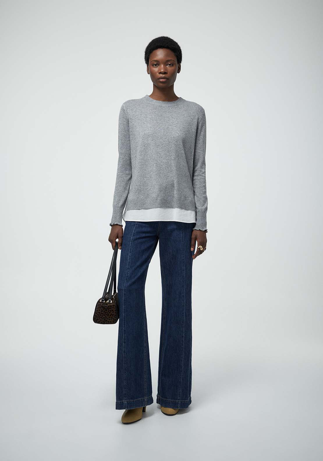 Low Stitch Sweater - Grey