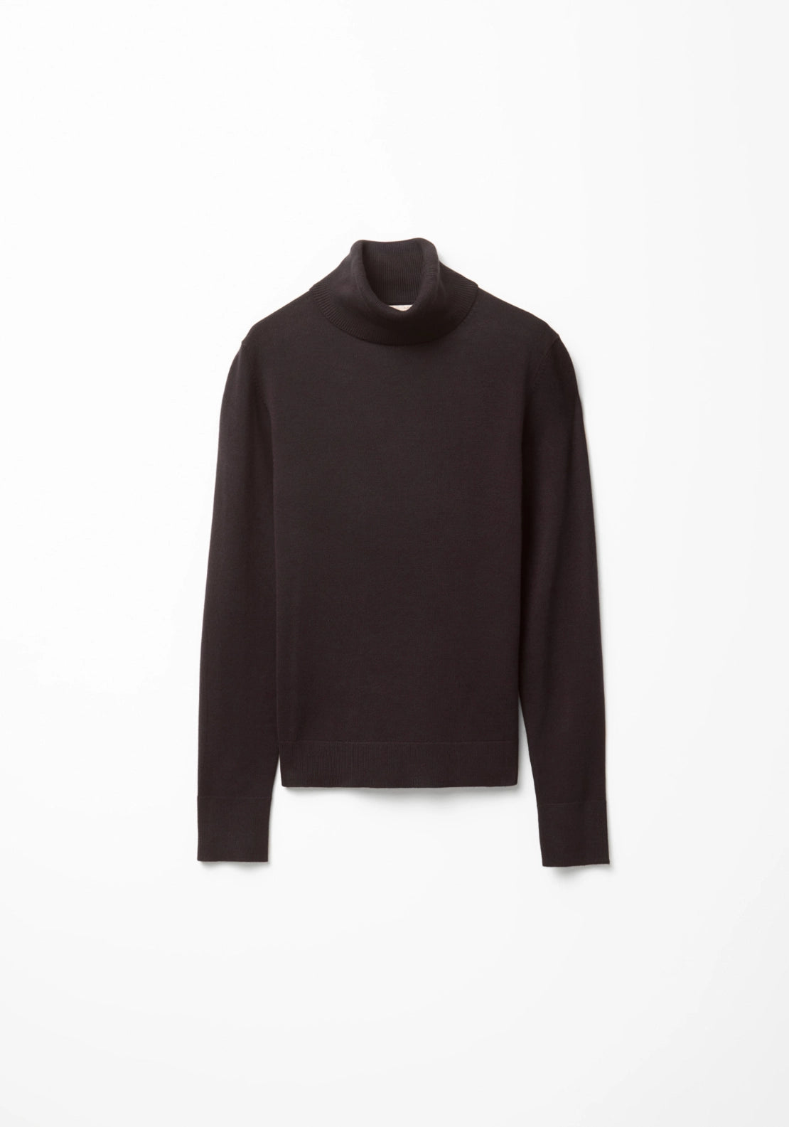 Long Sleeve Roll Neck Jumper - Brown