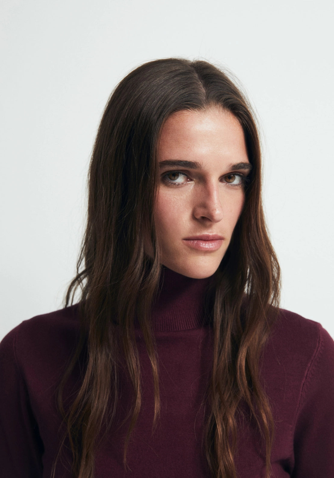 Long Sleeve Roll Neck Jumper - Red